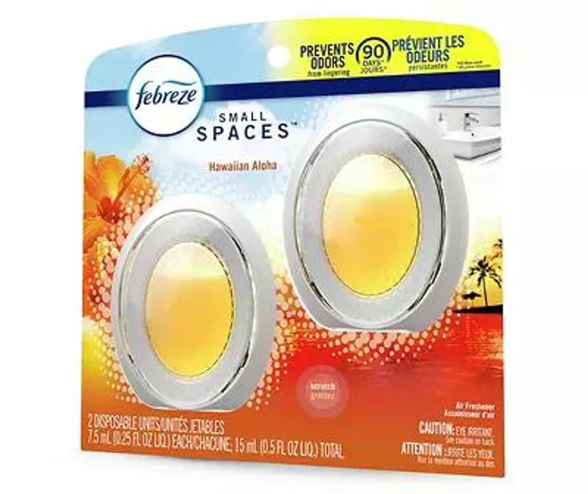 Febreze Small Spaces Air Freshener, Hawaiian Aloha, 2 count