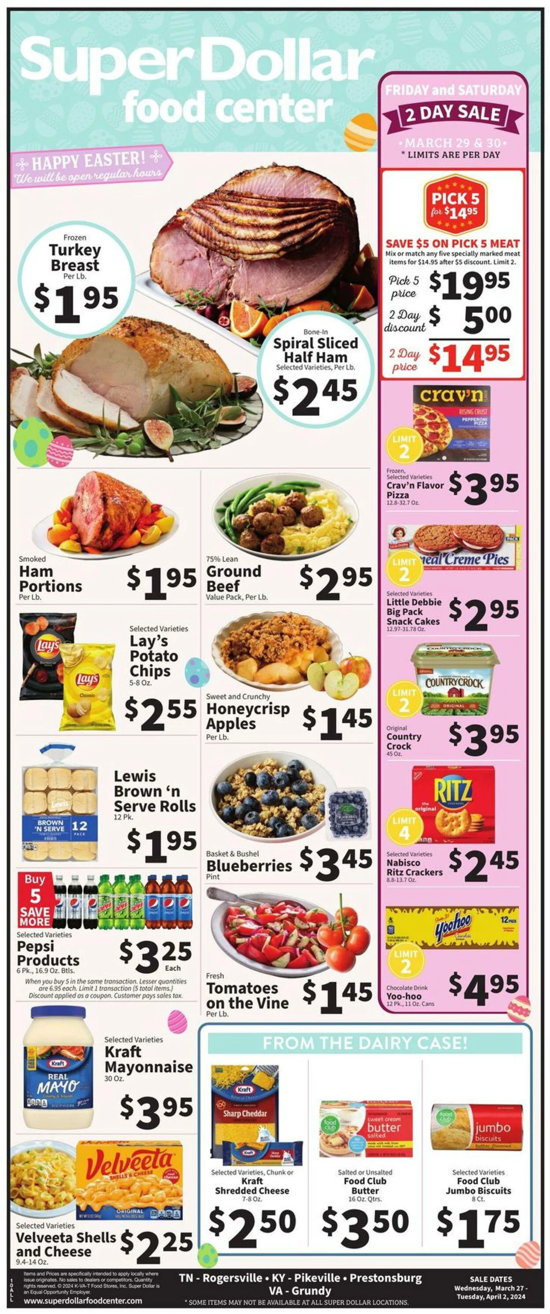 Weekly ad Super Dollar Food Center Current weekly ad from March 27 to April 2 2024 - Page 