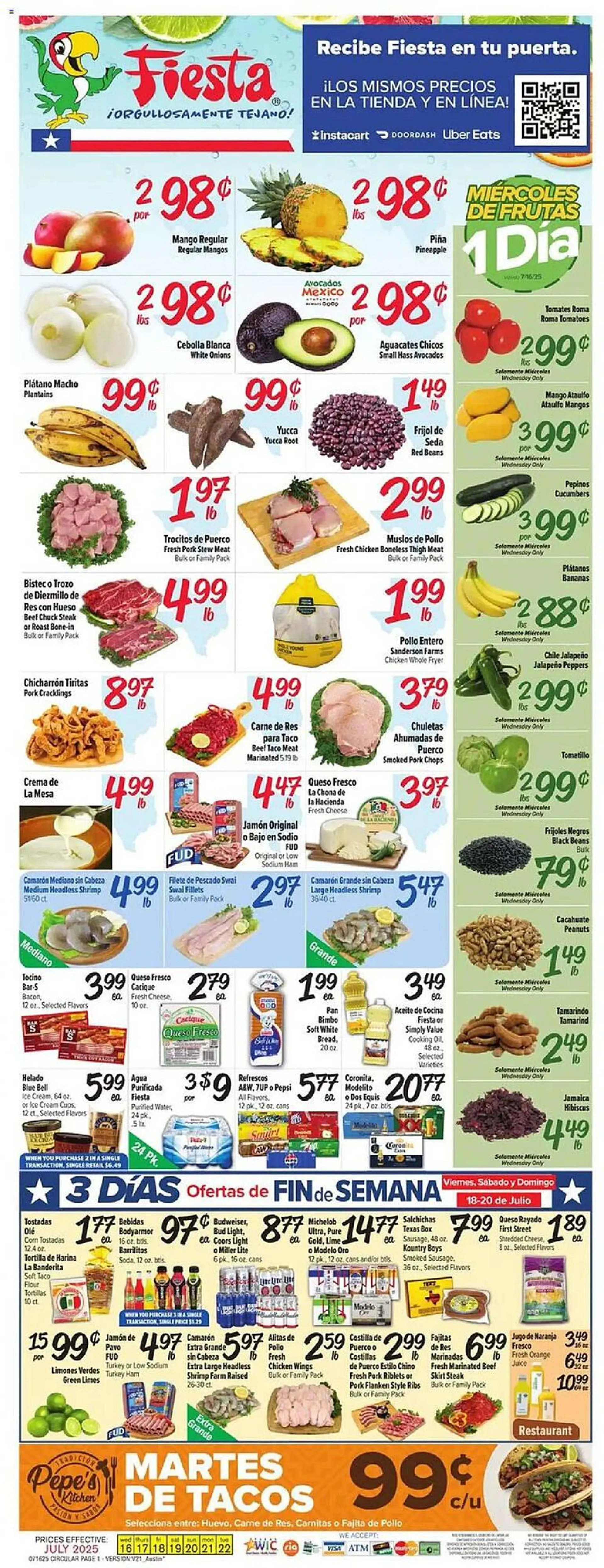 Weekly ad Fiesta Mart Weekly Ad from July 16 to July 23 2025 - Page 1