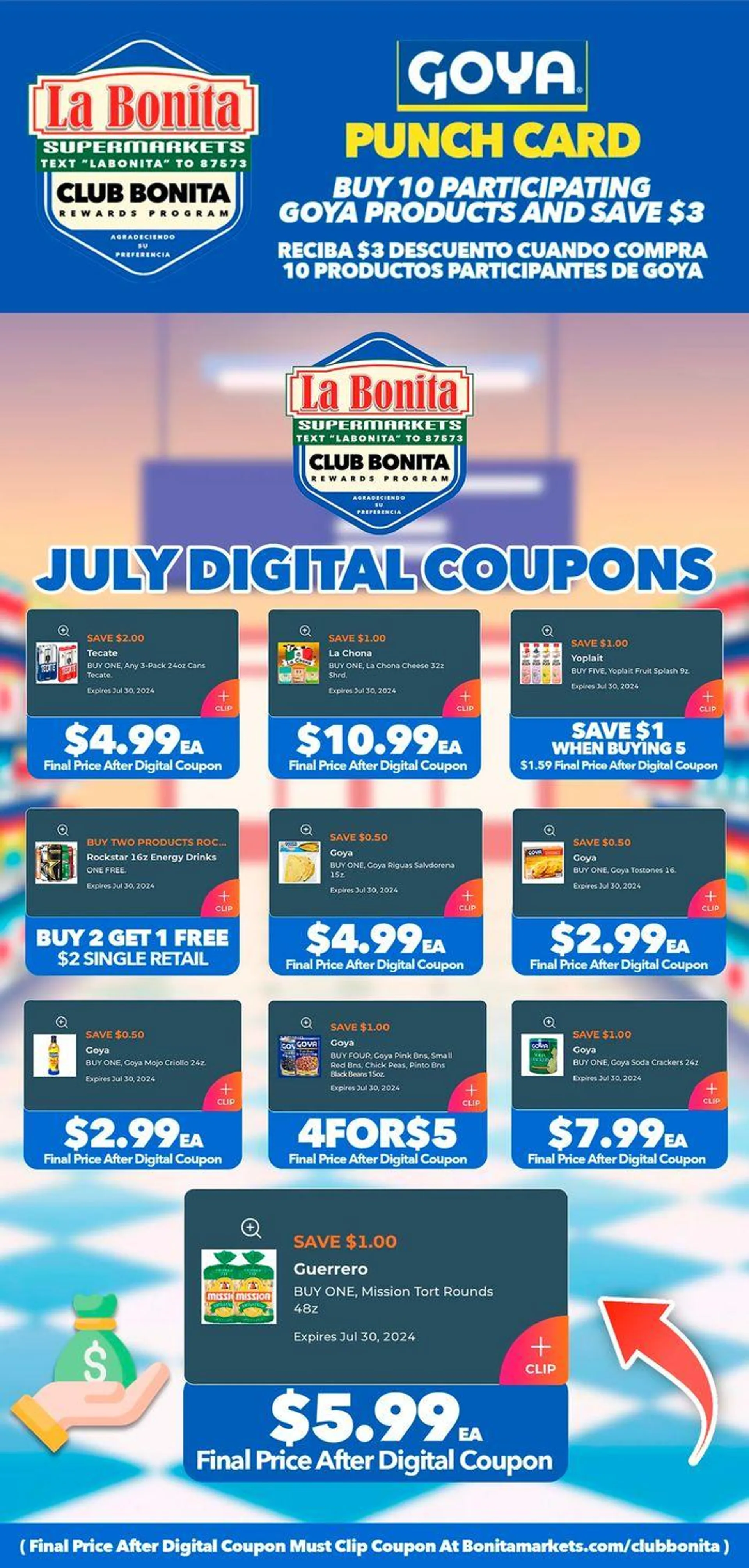 Weekly ad July Digital Coupons from July 4 to July 30 2024 - Page 1