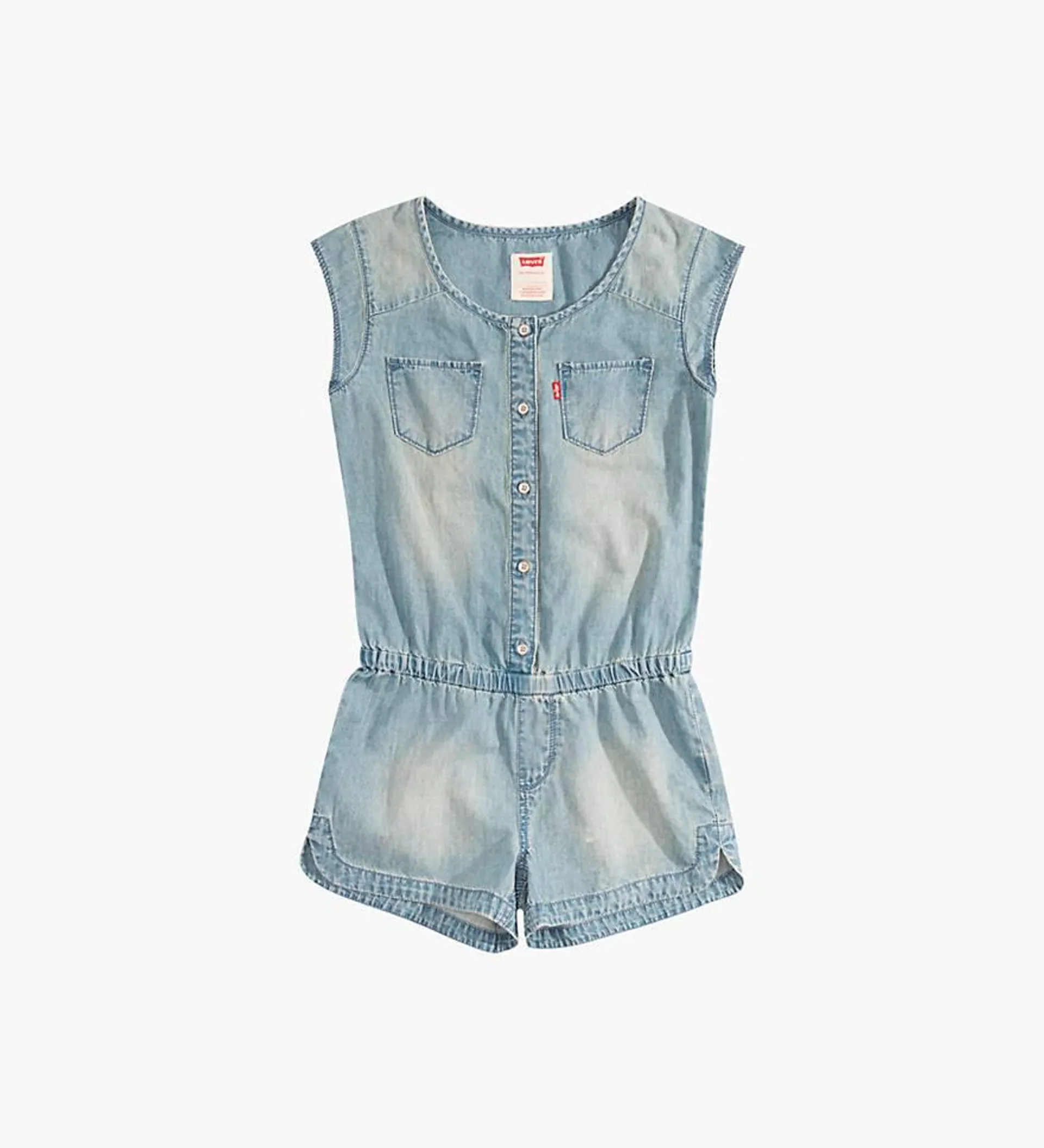 Woven Romper Big Girls S-xl