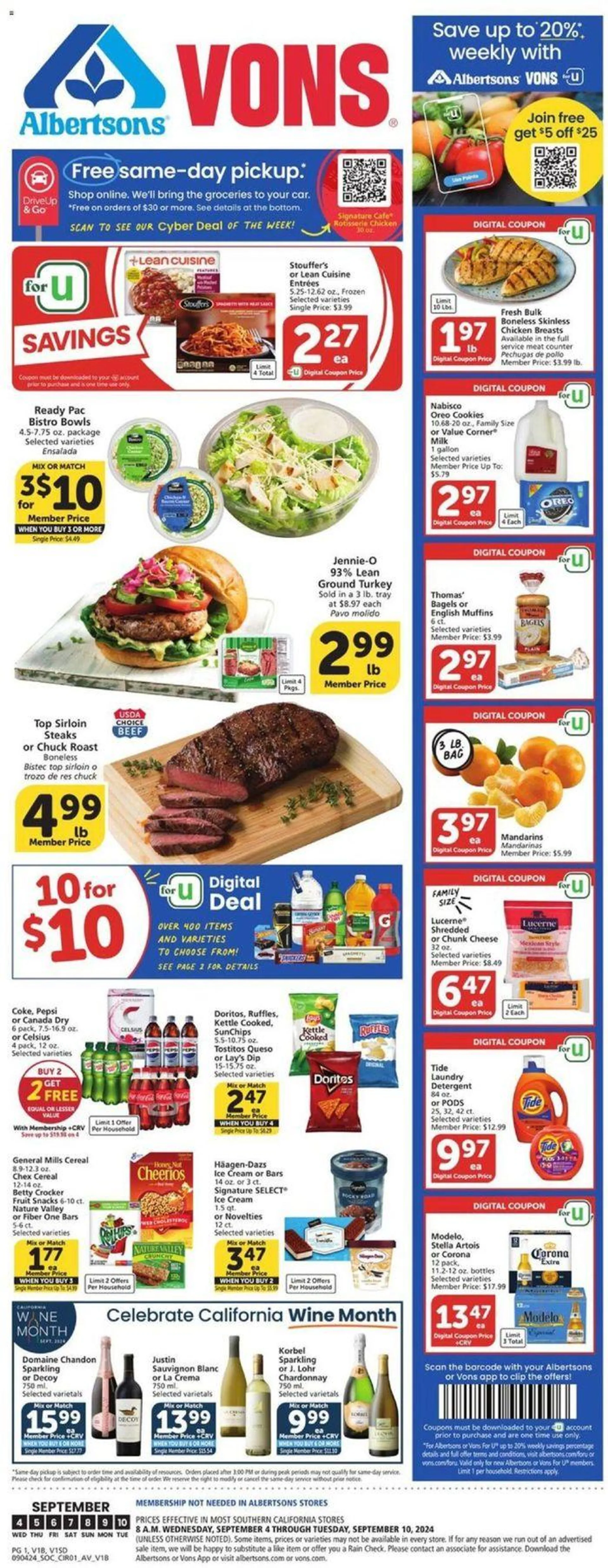 Vons weekly ad - 1