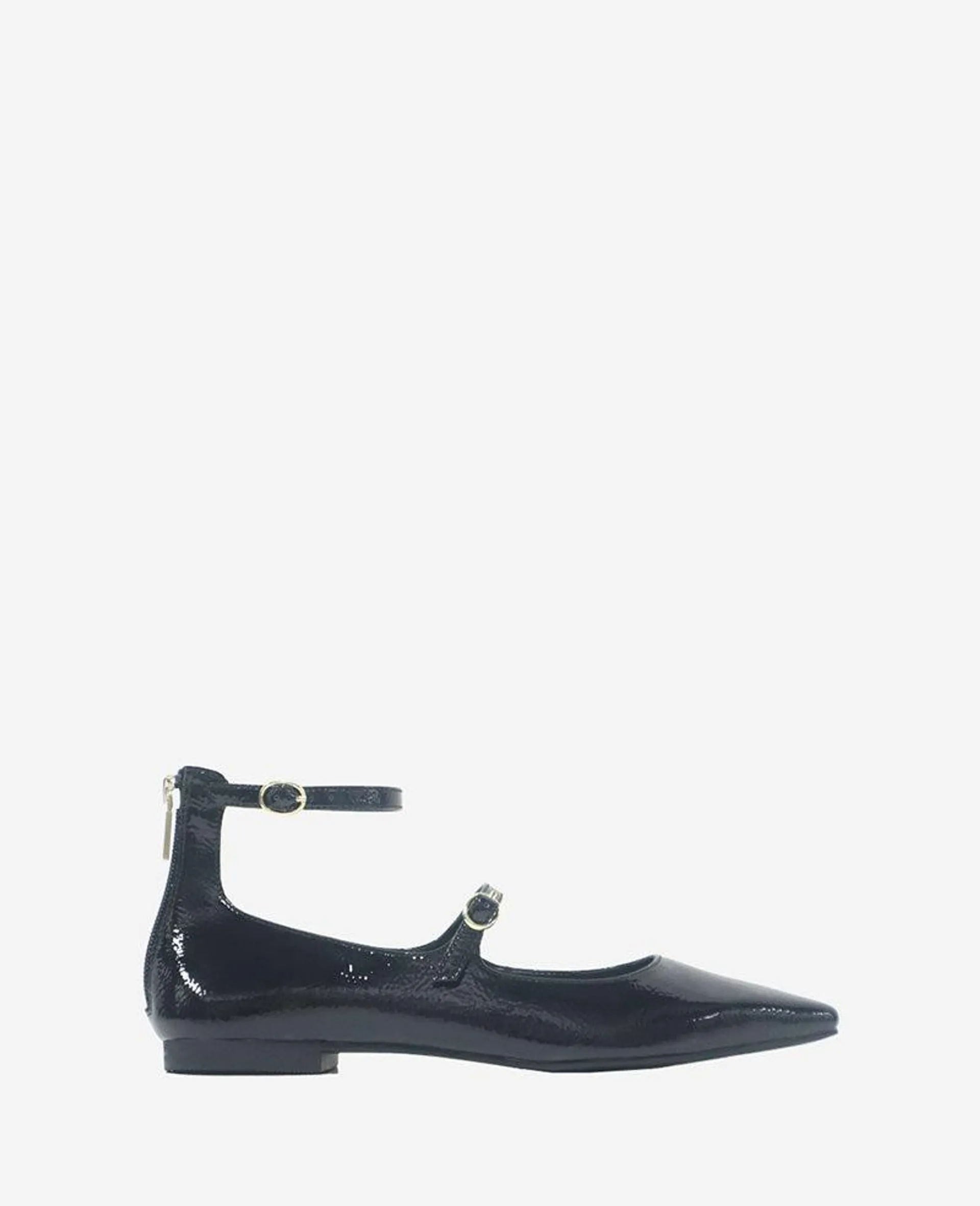 Nolita Patent Ankle Strap Mary Jane Flat