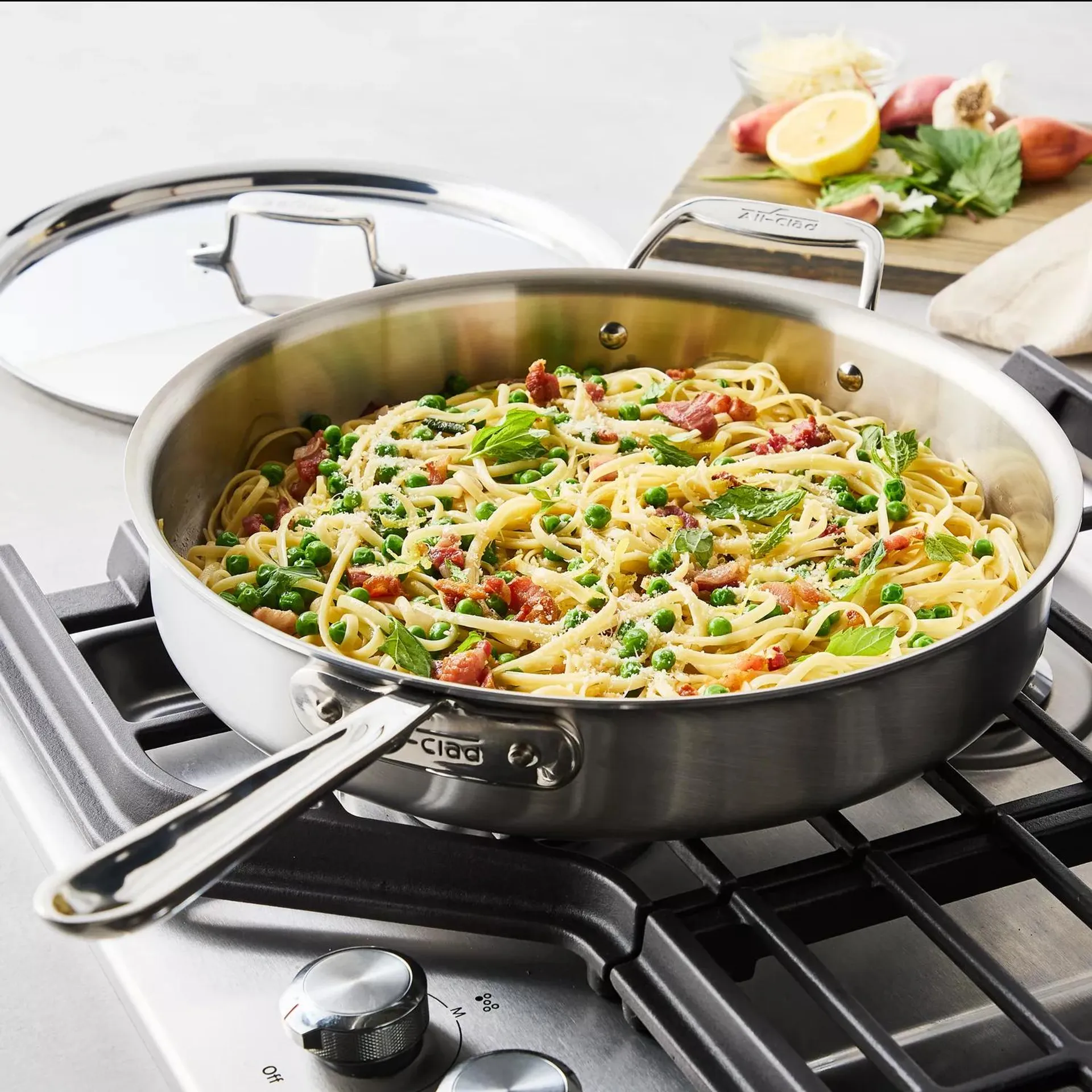 All-Clad D5 Brushed Stainless Steel Sauté Pan