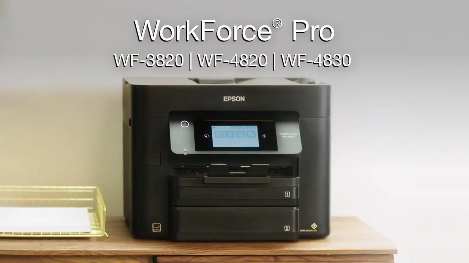 Epson WorkForce Pro WF-3820 Wireless All-in-One Printer with Auto 2-sided Printing, 35-page ADF, 250-sheet Paper Tray and 2.7" Color Touchscreen