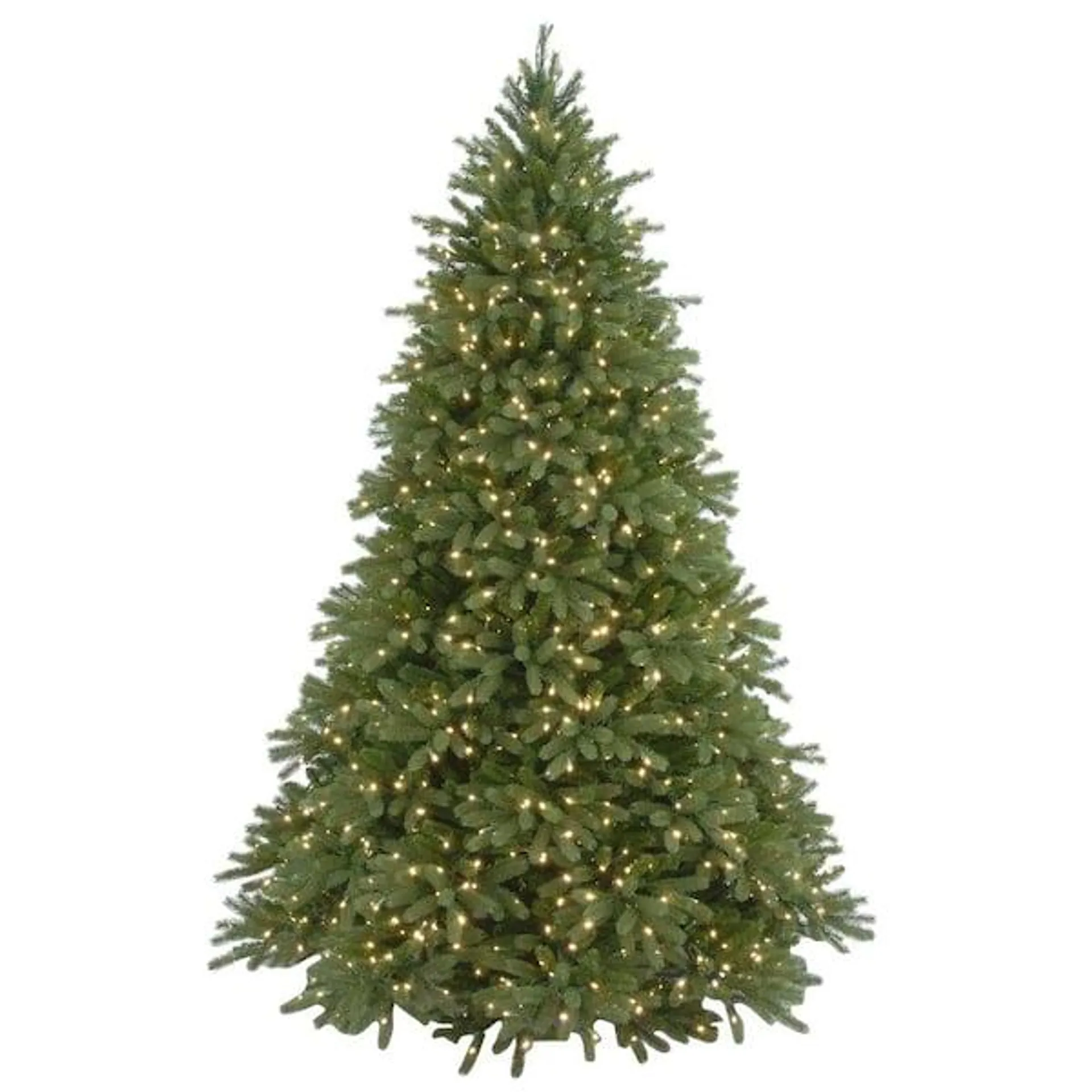 7-1/2 ft. Feel Real Jersey Fraser Fir Hinged Artificial Christmas Tree with 1250 Clear Lights