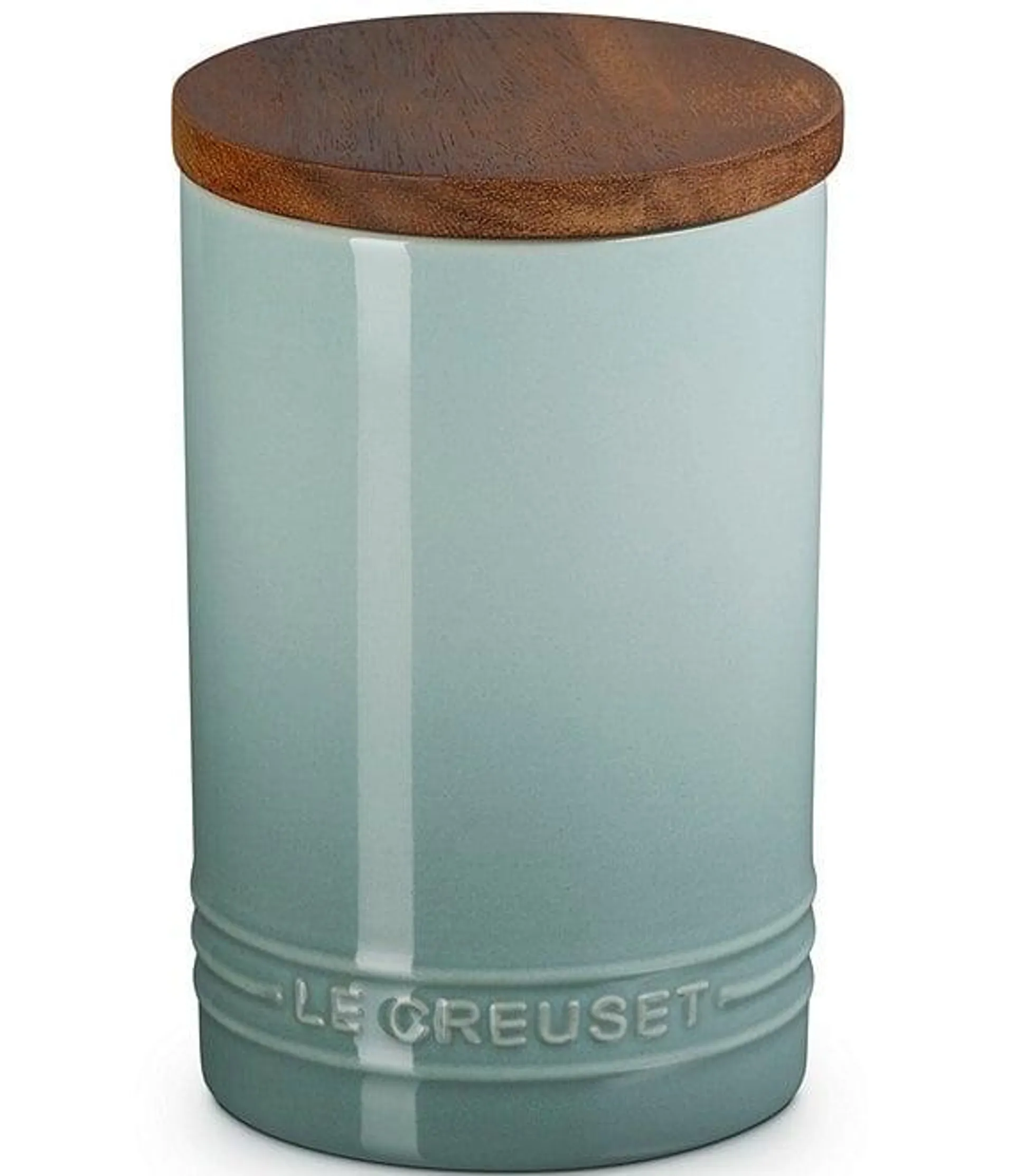 Stoneware Signature Canister with Wood Lid - 26 oz.