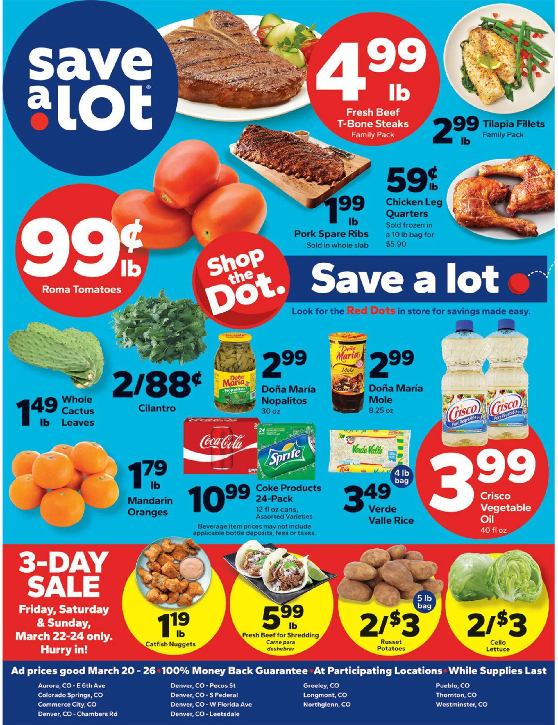 Weekly ad Save a Lot - Denver Current weekly ad from March 20 to March 26 2024 - Page 1