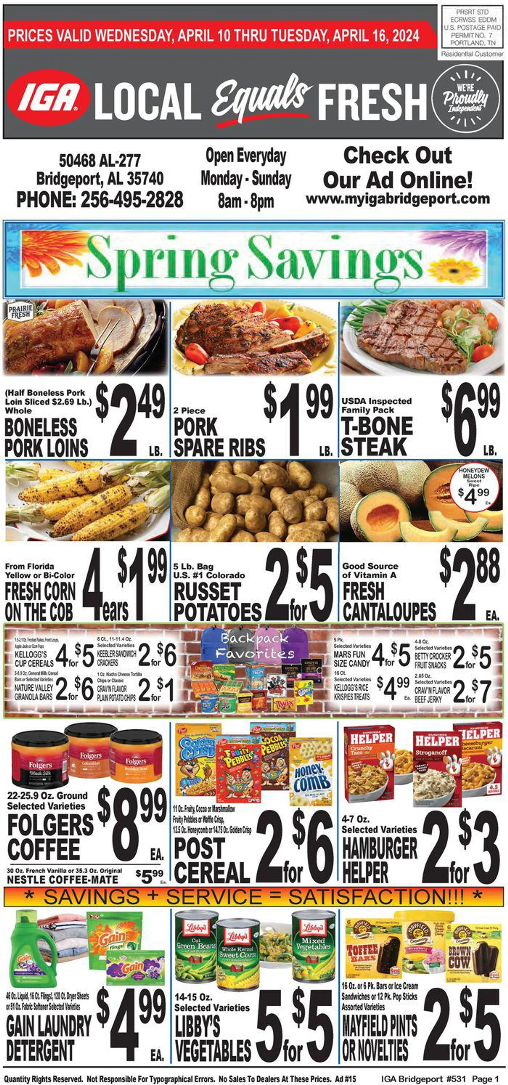 Weekly ad IGA Weekly Ad from April 11 to April 16 2024 - Page 