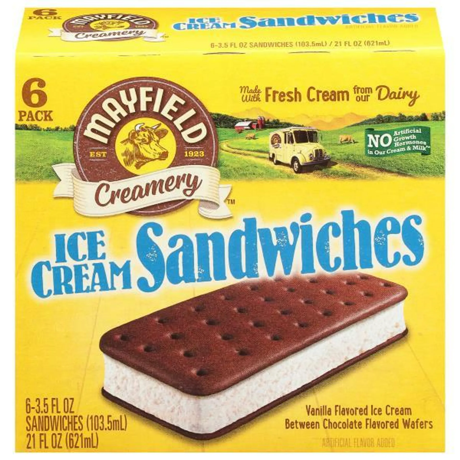 Mayfield Dairy Farms Vanilla Ice Cream Sandwiches