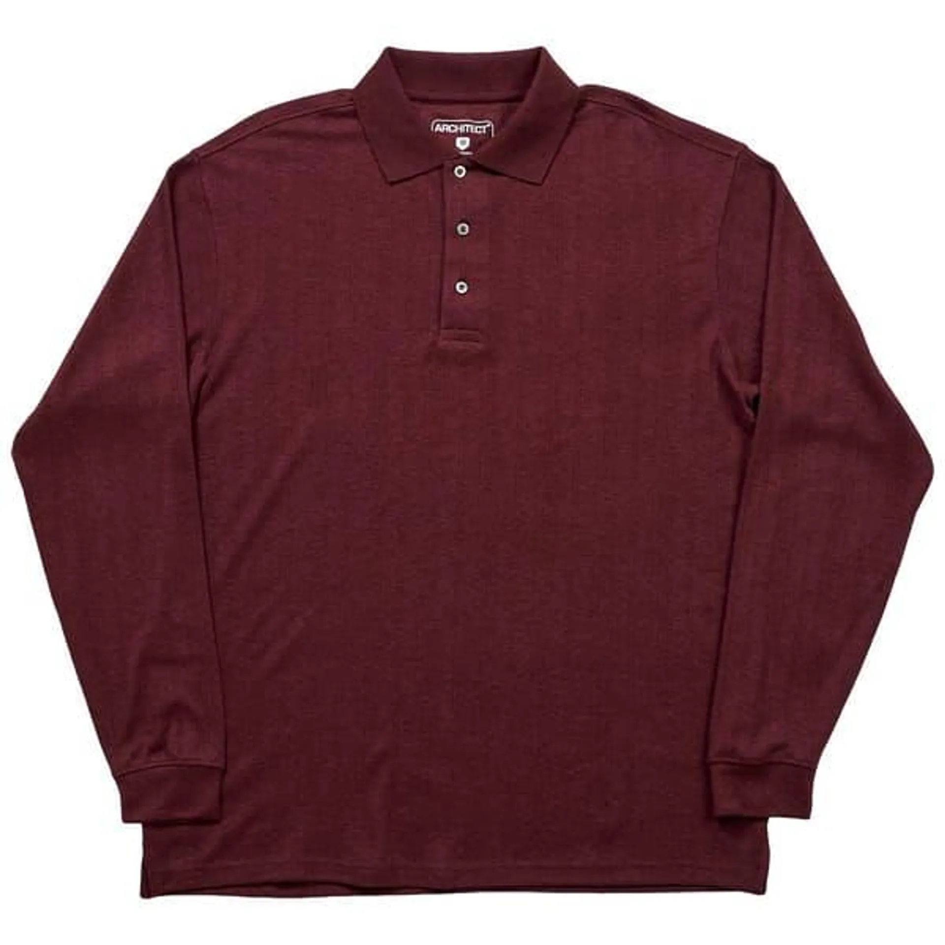 Mens Architect® Drop Needle I-Lock Long Sleeve Luxury Polo