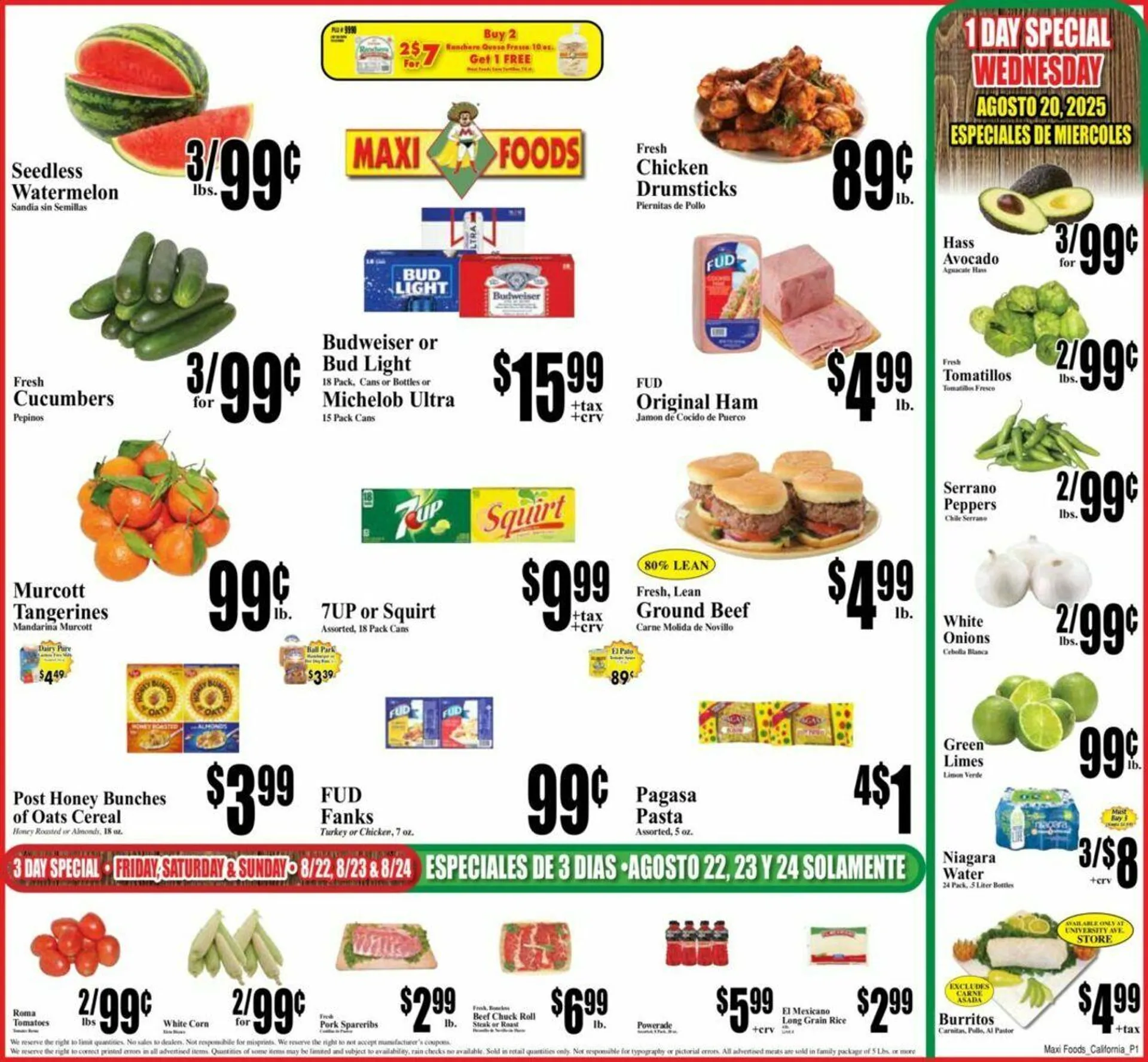 Weekly ad Maxi Foods Current weekly ad from August 20 to August 26 2025 - Page 1