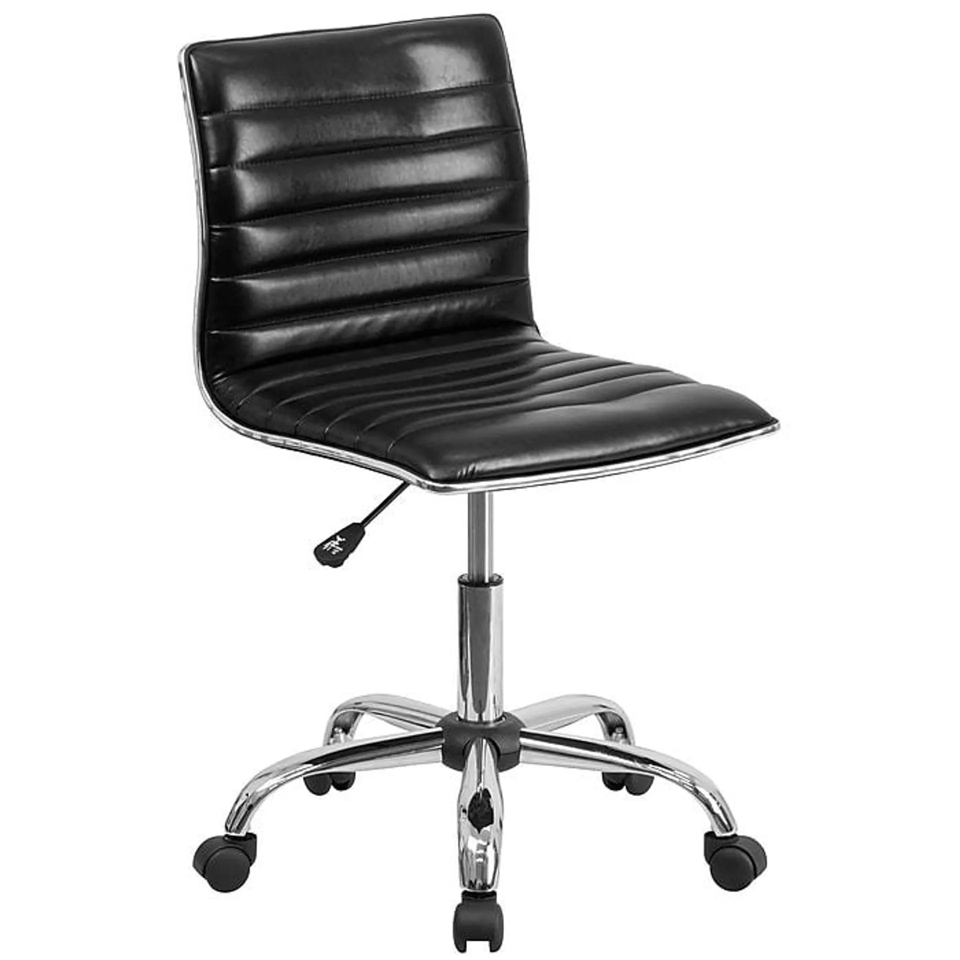 Flash Furniture Alan Armless Vinyl Swivel Low Back Task Office Chair,