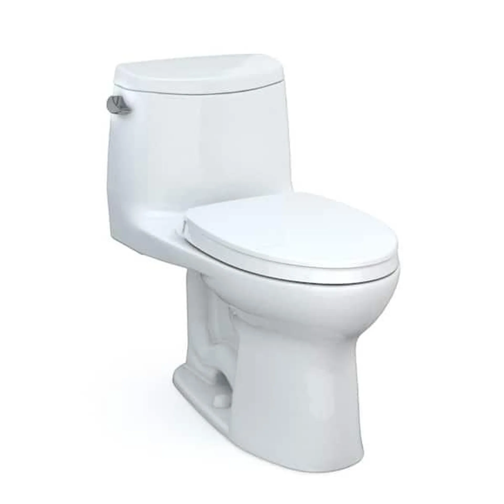 UltraMax II 12 in. Rough In One-Piece 1.28 GPF Single Flush Elongated Toilet in Cotton White, SoftClose Seat Included