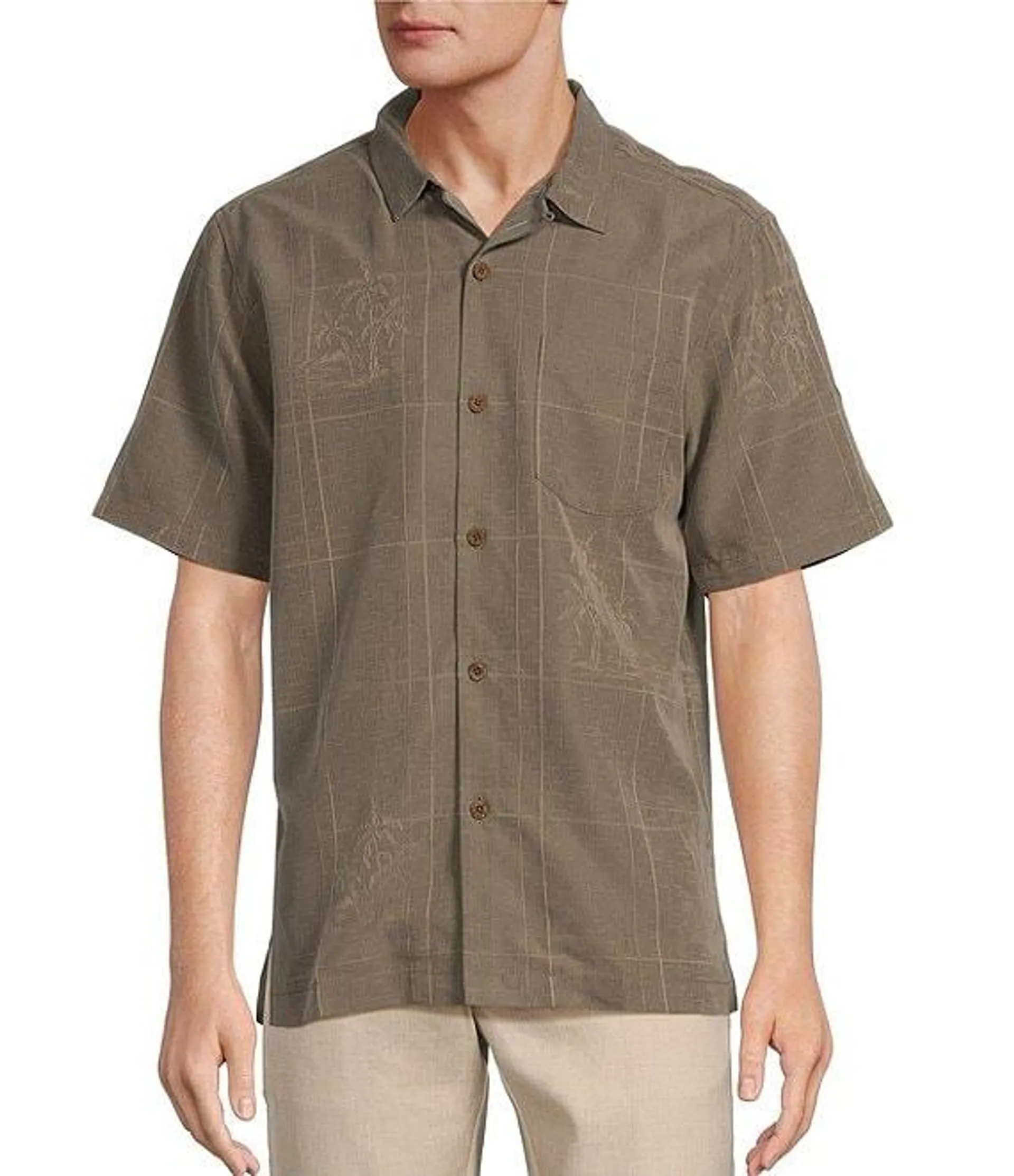 Coconut Point Palm Isle Short Sleeve Woven Shirt