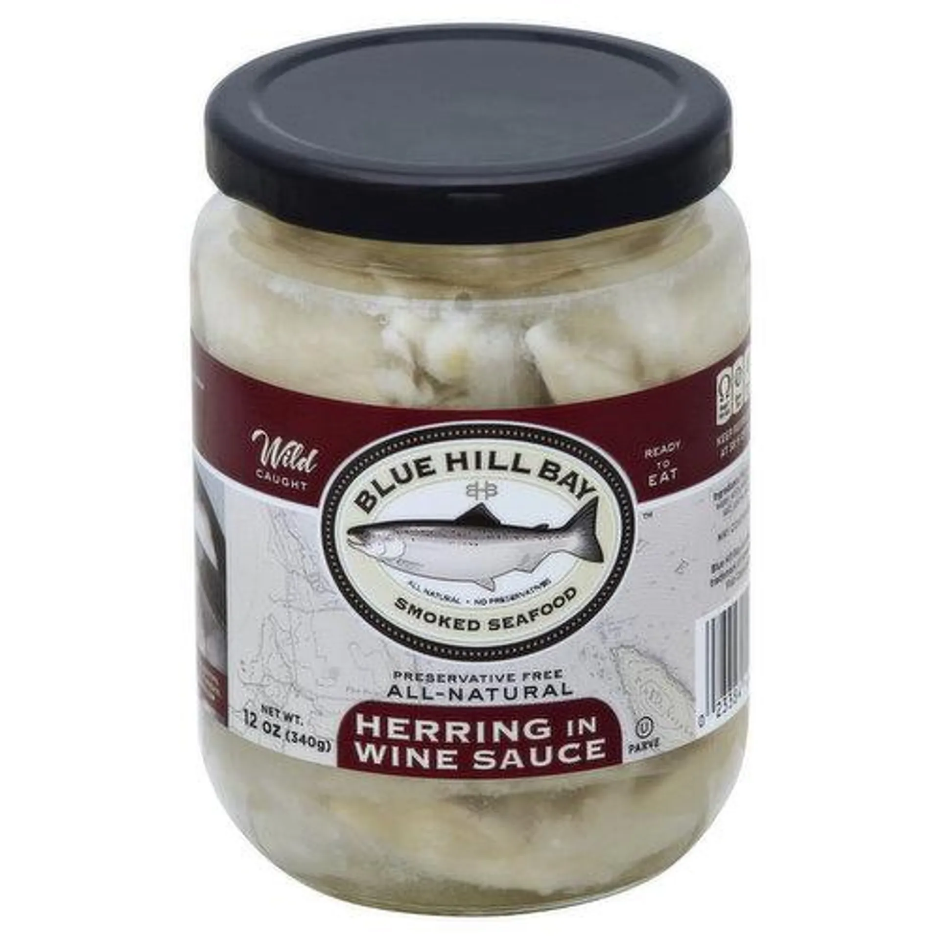 Blue Hill Bay Herring, in Wine Sauce - 12 Ounce