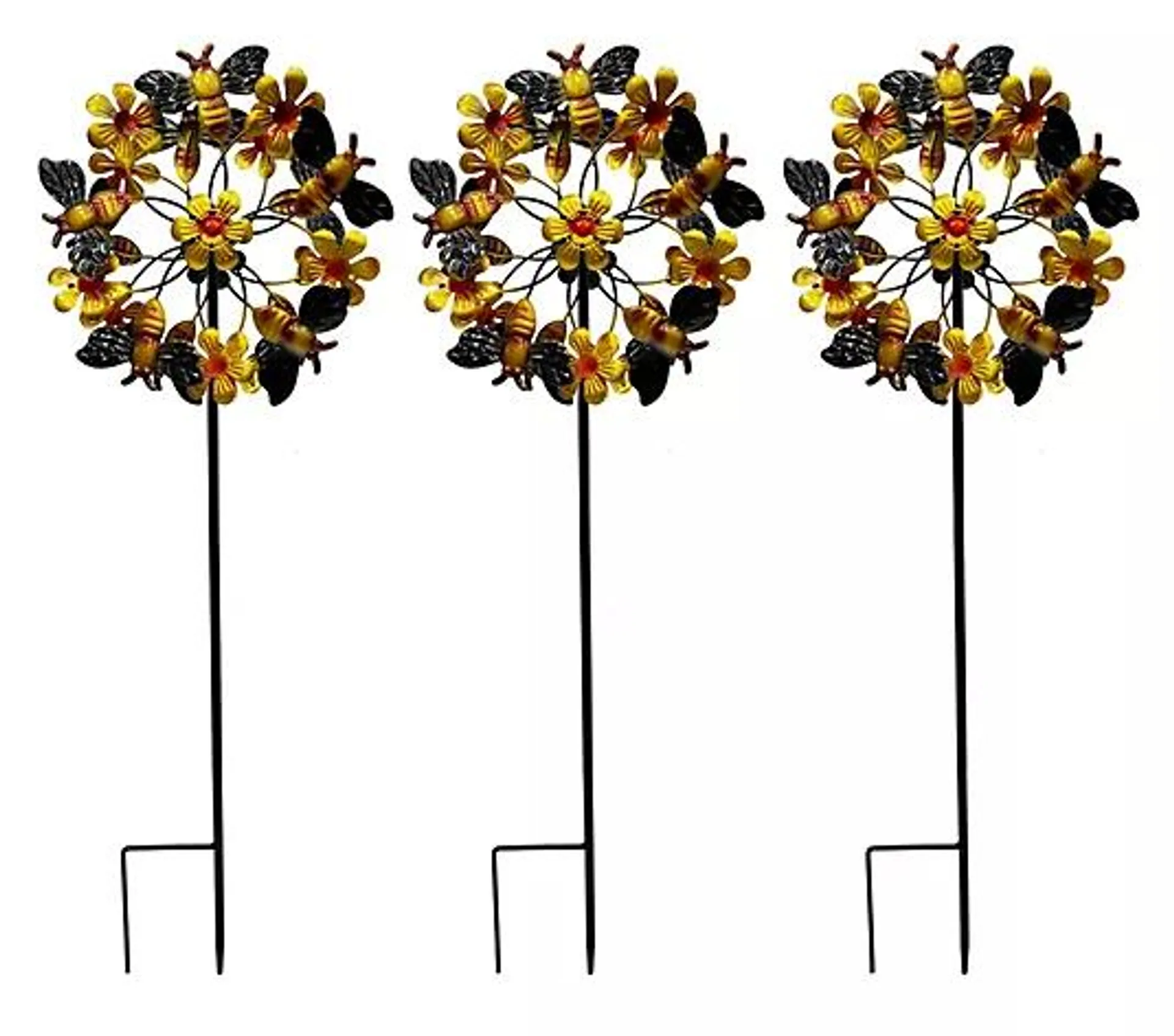 Temp-tations Outdoors Set of 3 Garden Critter Wind Spinners