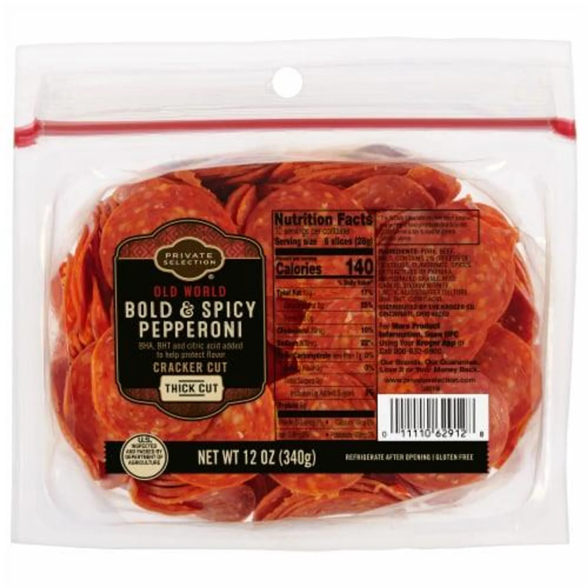 Private Selection® Bold & Spicy Pepperoni Cracker Cut