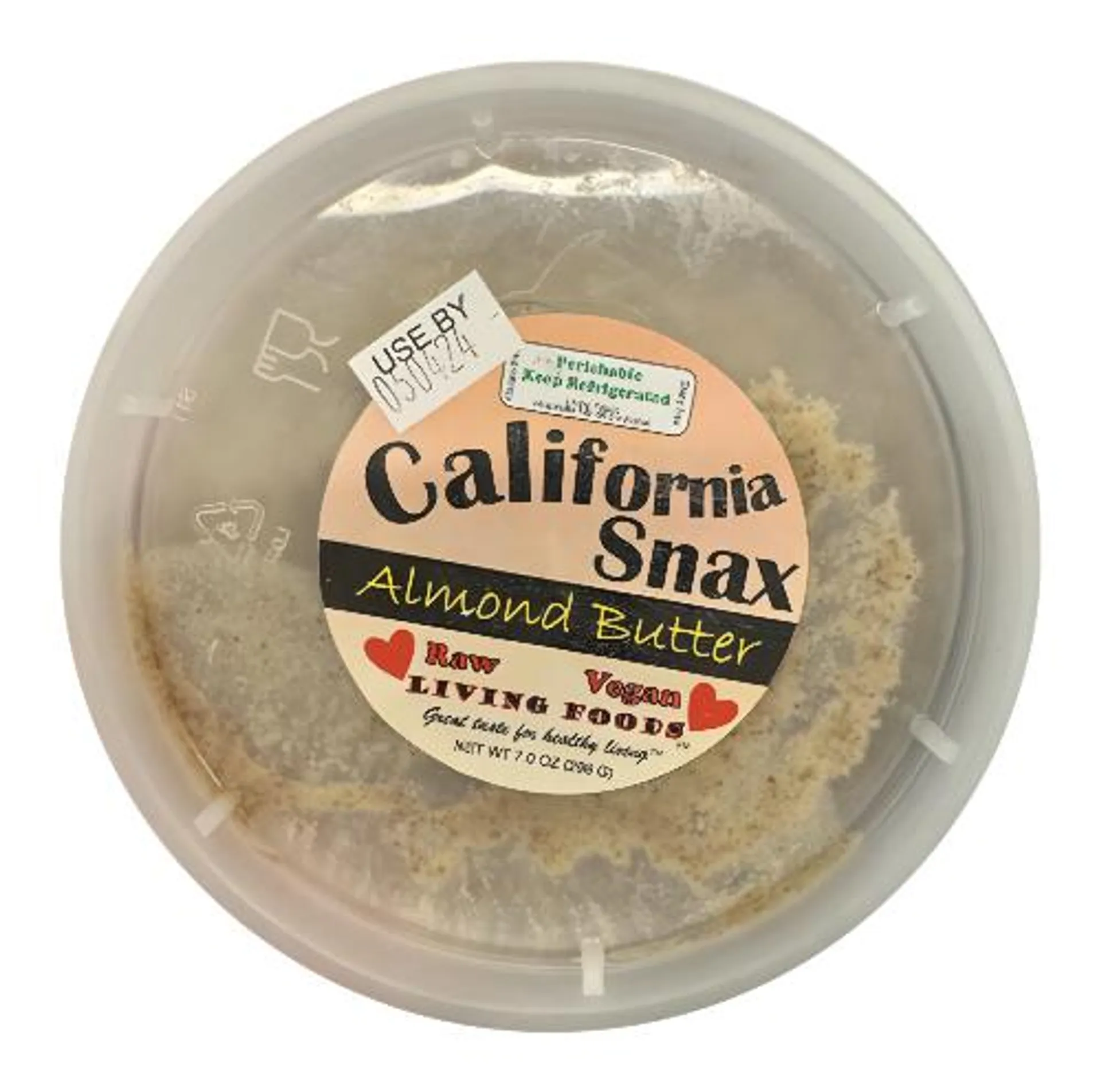 California Snax Almond Butter Raw 7z