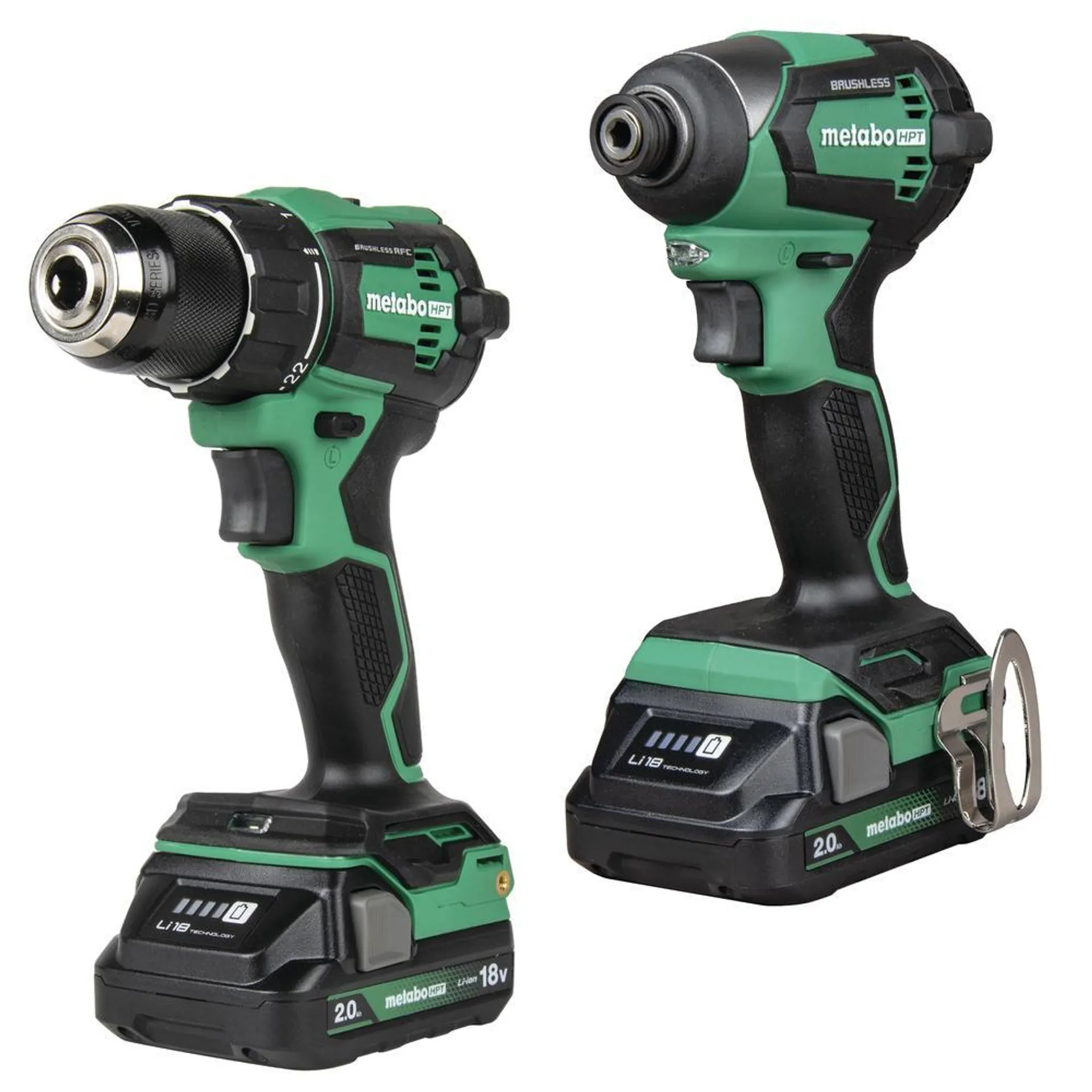 Metabo HPT® 18-Volt Cordless Brushless 1/2" Drill & 1/4" Impact Driver Combo Kit