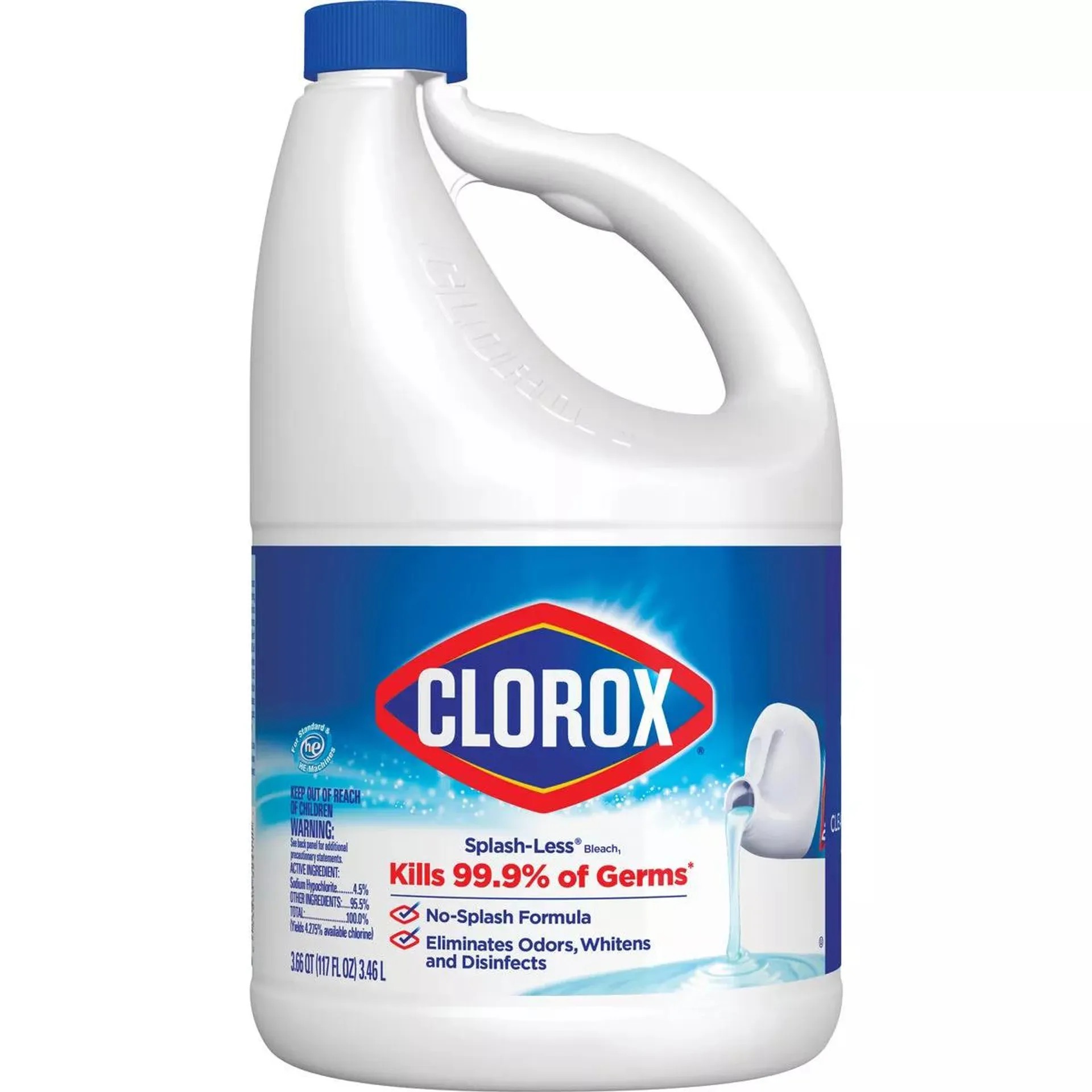 Clorox 117 Oz. Concentrated Splash-Less Liquid Bleach