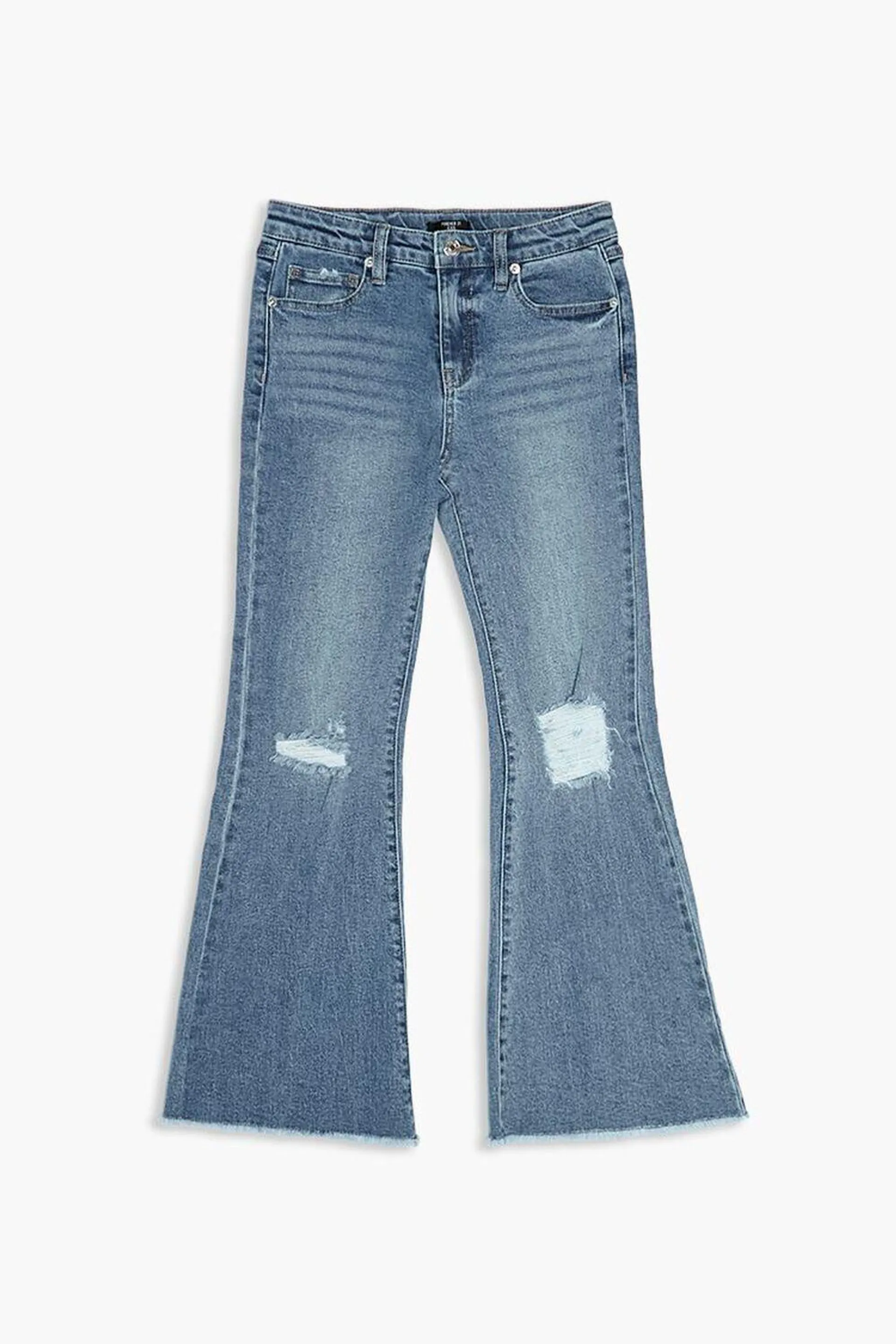 Girls Distressed Flare Jeans (Kids)