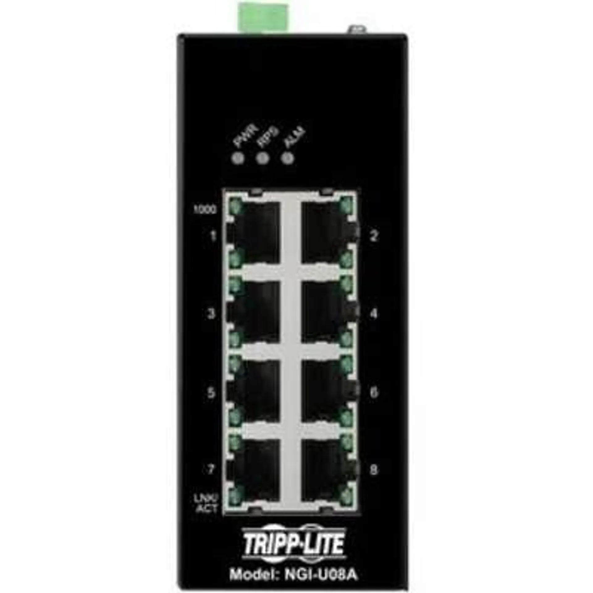 Tripp Lite Industrial Ethernet Switch 8-Port Unmanaged- 10/100 Mbps DIN Mount