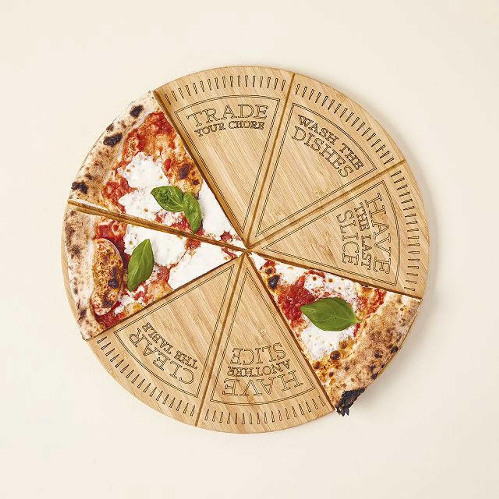 Pizza Roulette Cut & Serve Board