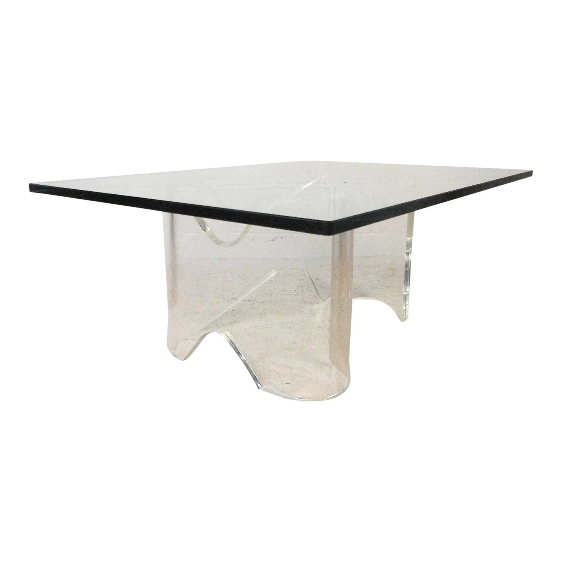 1960s Mid-Century Modern Lucite Coffee Table