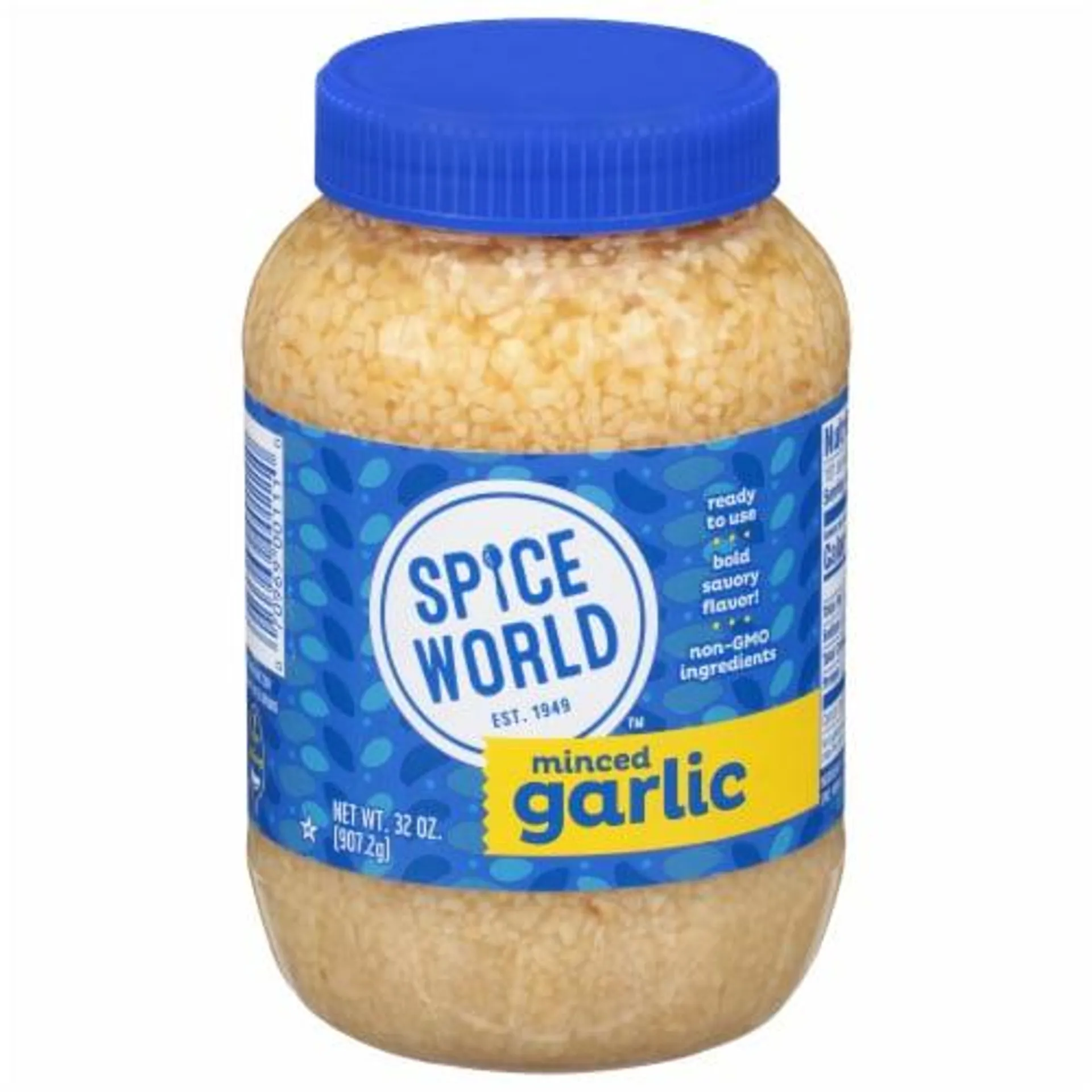 Spice World Fat Free Minced Garlic 32 oz