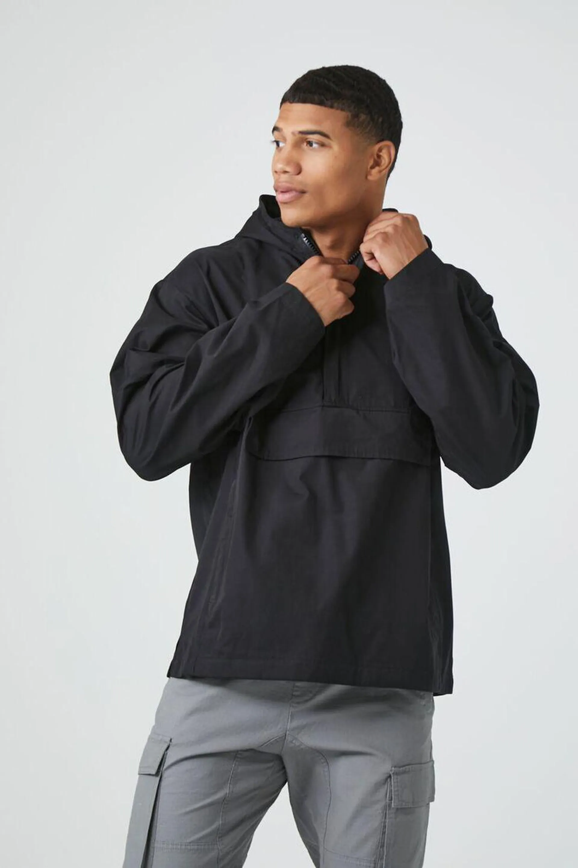 Half-Zip Hooded Jacket