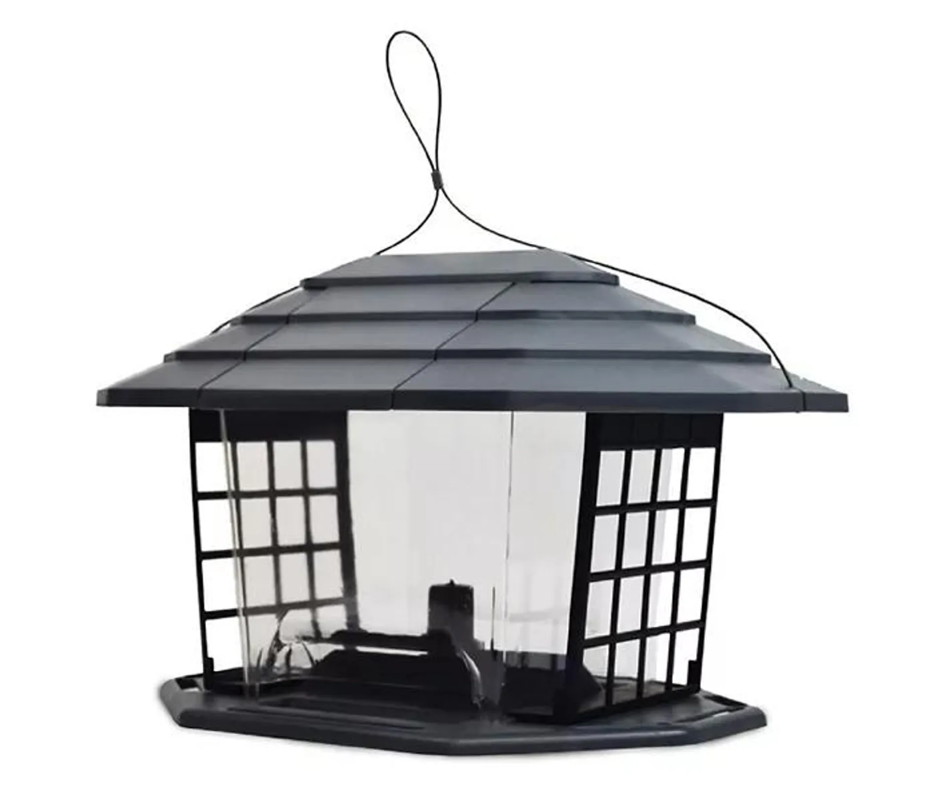 Gray Recycled EcoBistro Bird Feeder