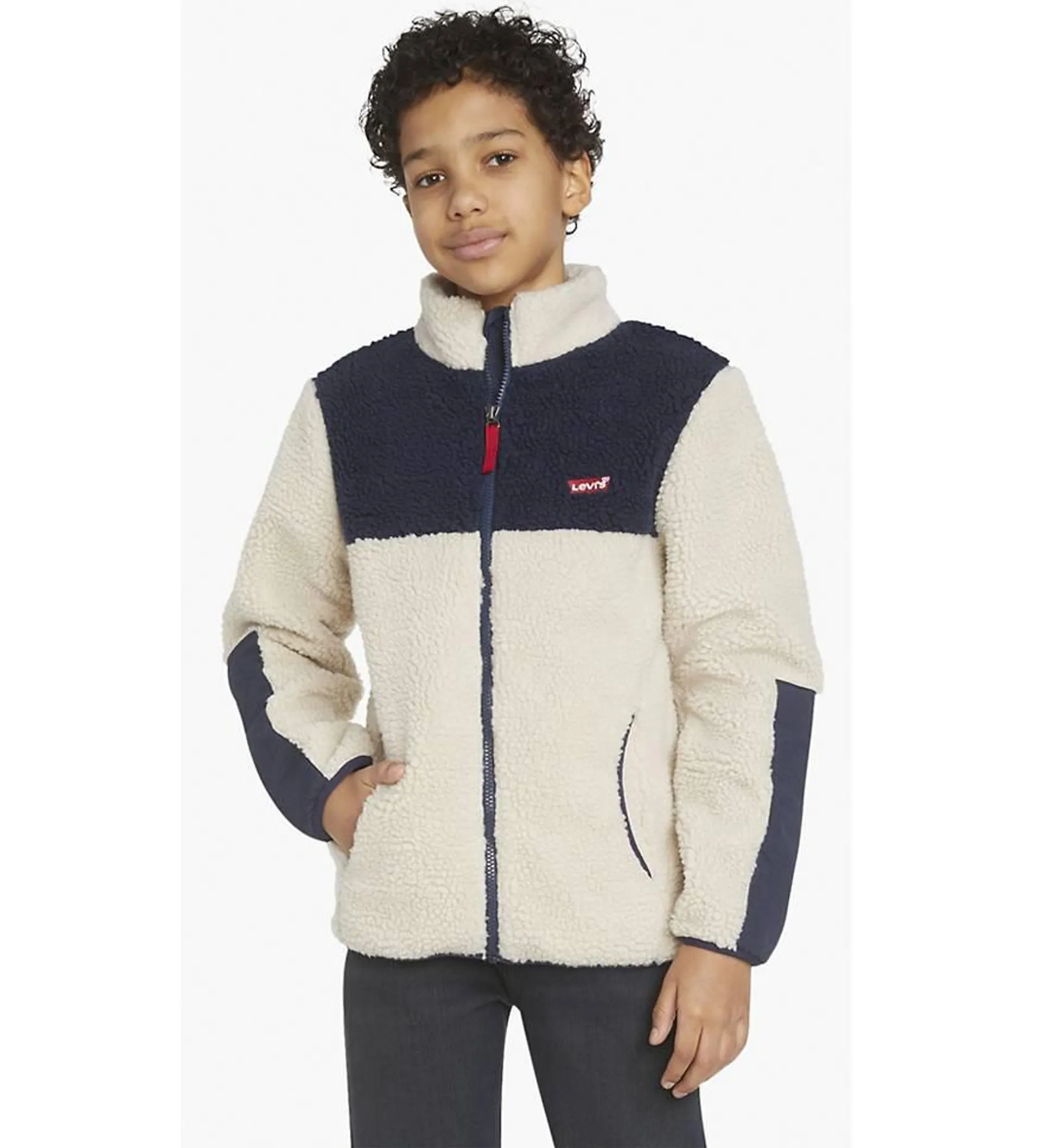 Colorblock Sherpa Jacket Big Boys 8-20