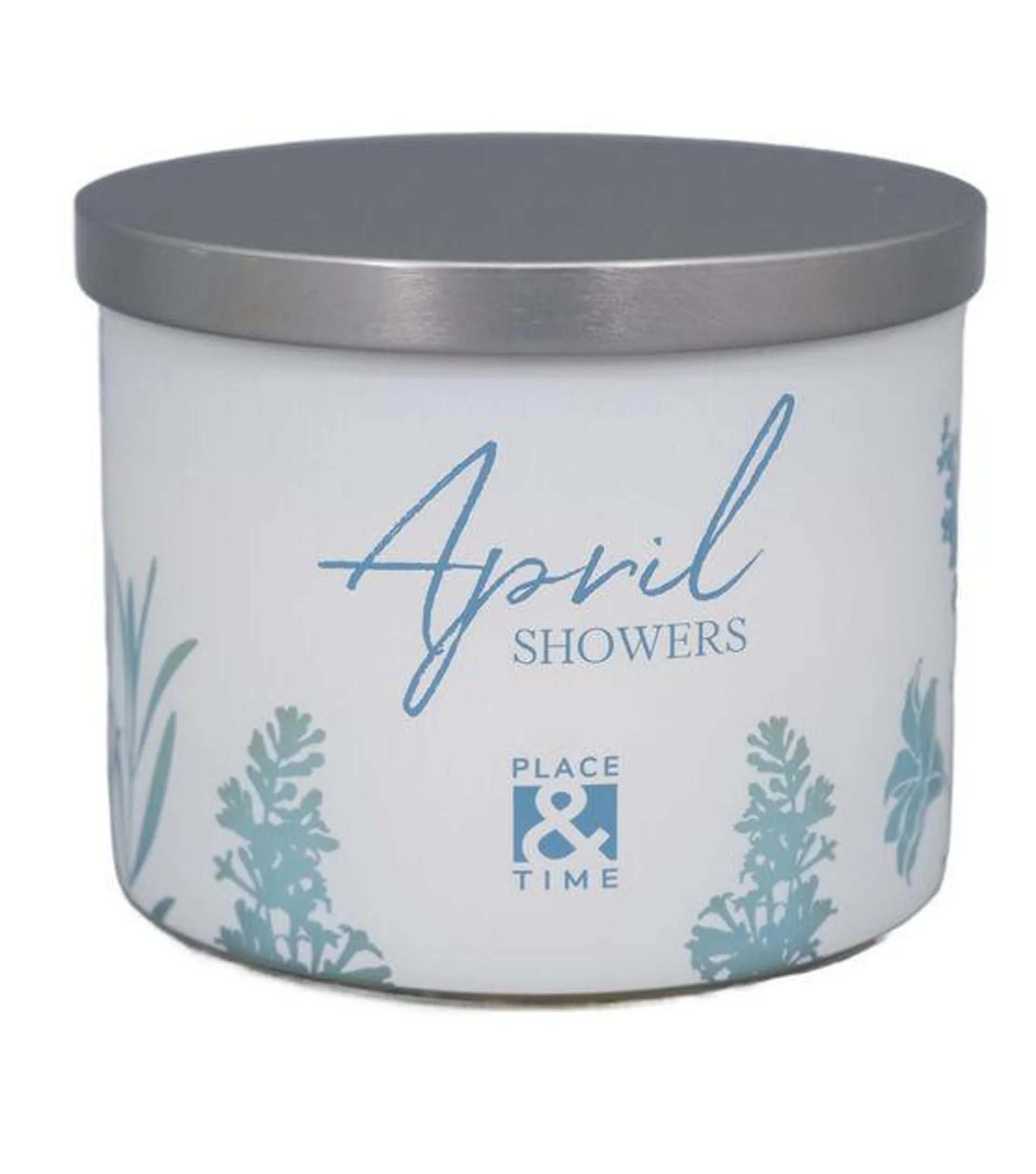 Place & Time 14oz 3-wick April Showers Scented Jar Candle