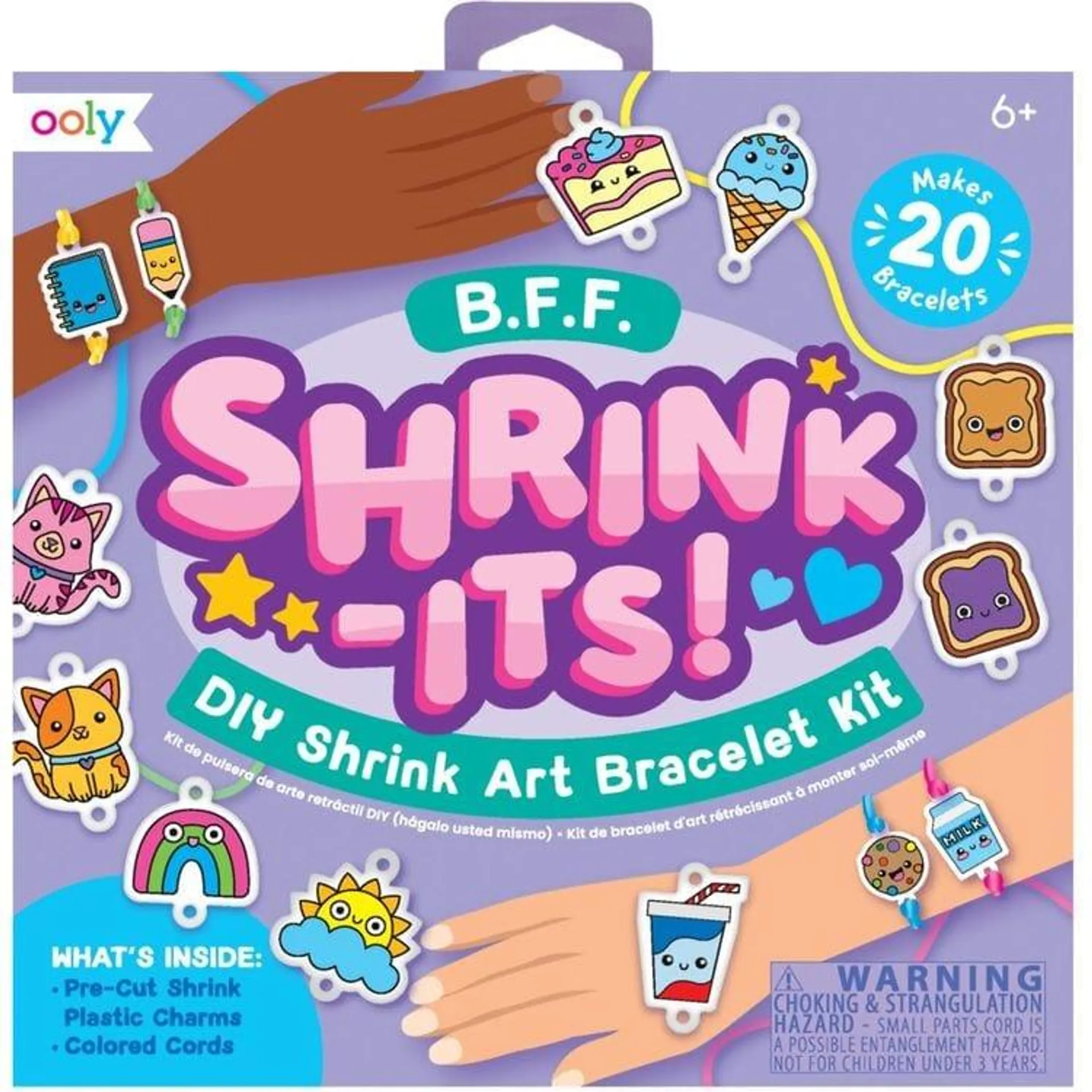 Shrink-Its! D.I.Y. Shrink Art Bracelets Kit - B.F.F.