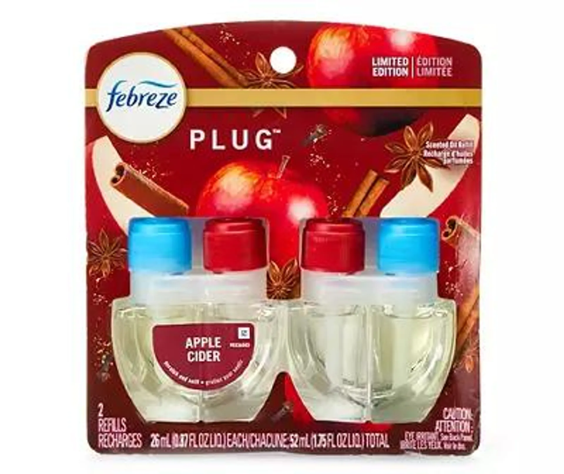 Apple Cider Plug Air Freshener Refills, 2-Pack