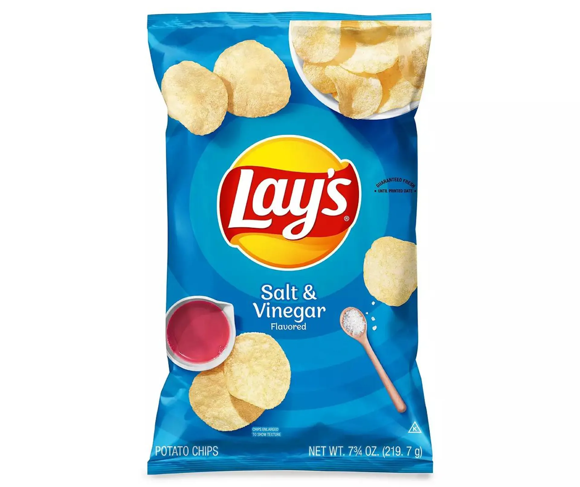 Lay's Potato Chips Salt & Vinegar Flavored 7 3/4 Oz