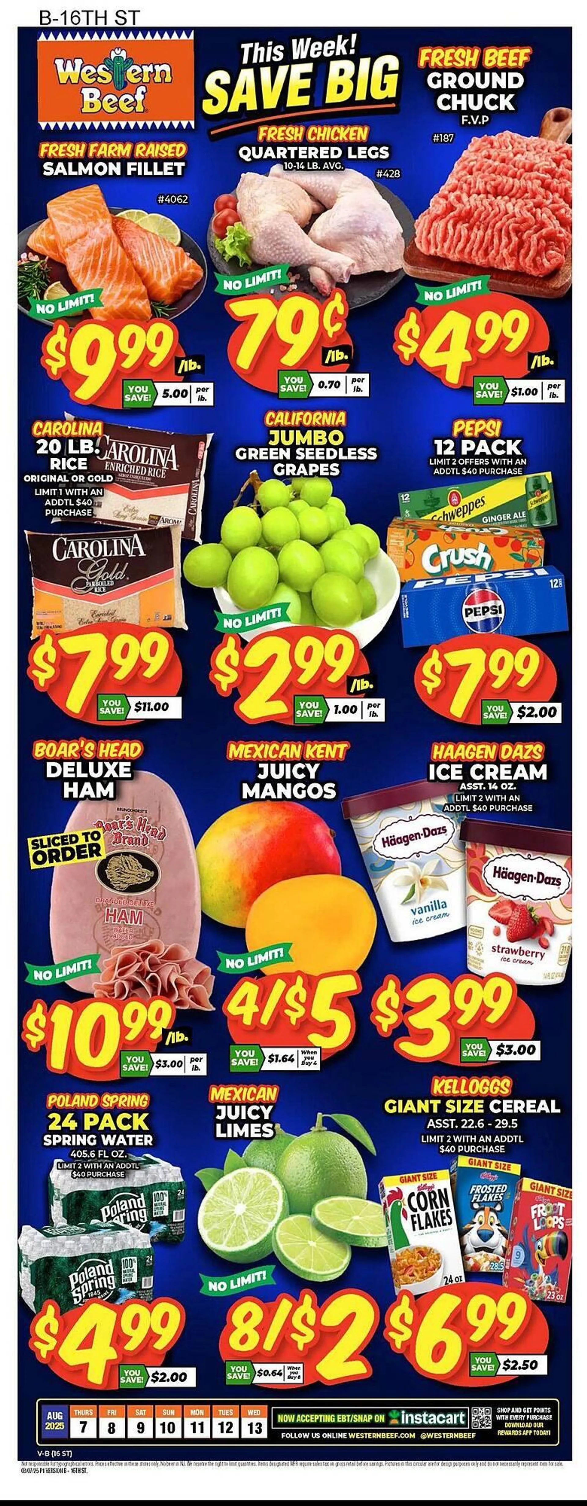 Weekly ad Western Beef Weekly Ad from August 7 to August 13 2025 - Page 1