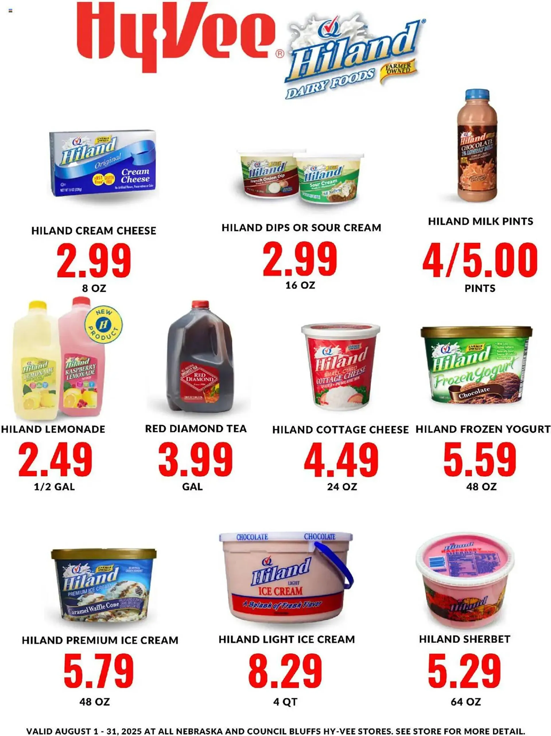 Weekly ad Hy-Vee Weekly Ad from August 1 to August 31 2025 - Page 1
