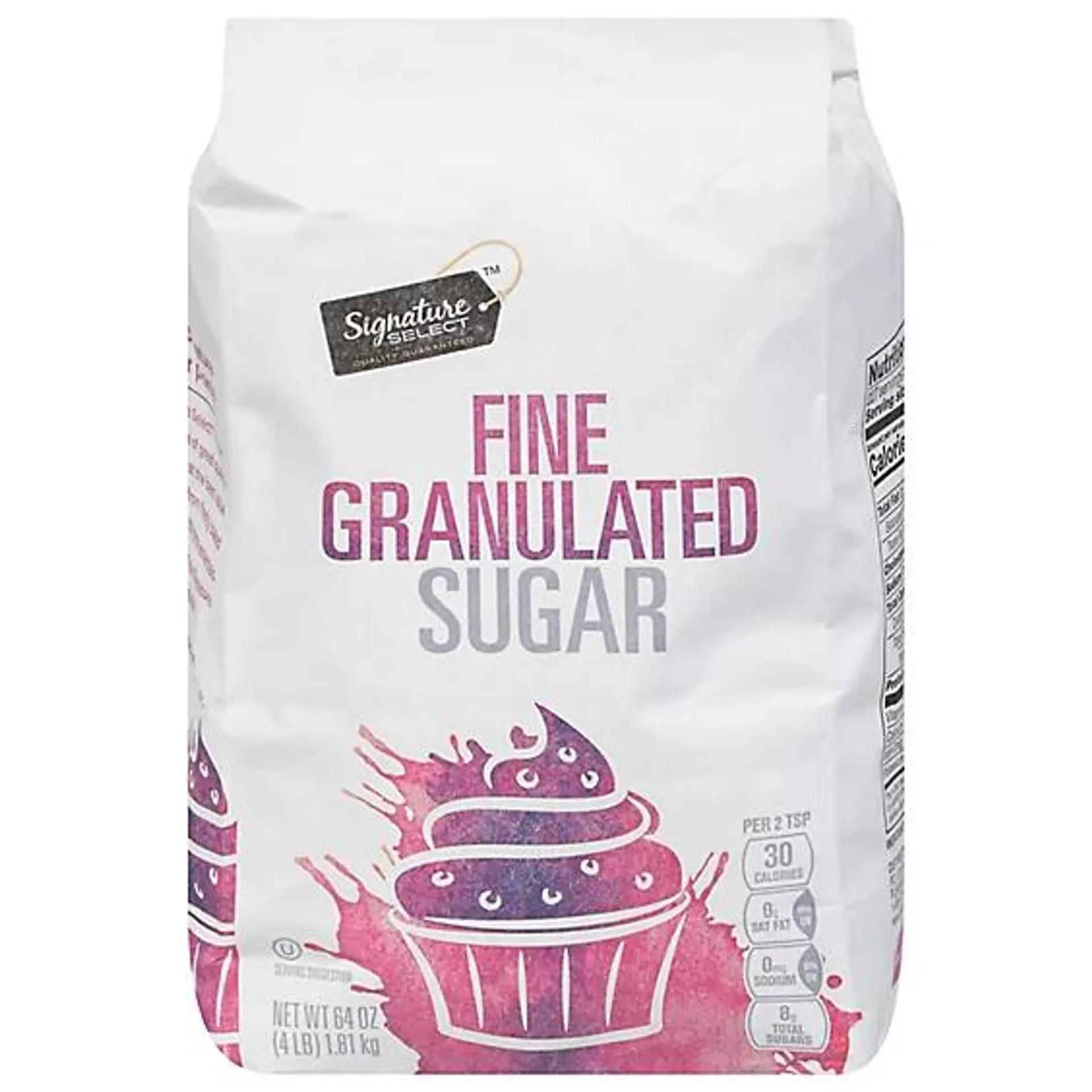 Signature SELECT Granulated Sugar - 4 Lb (Packaging May Vary)