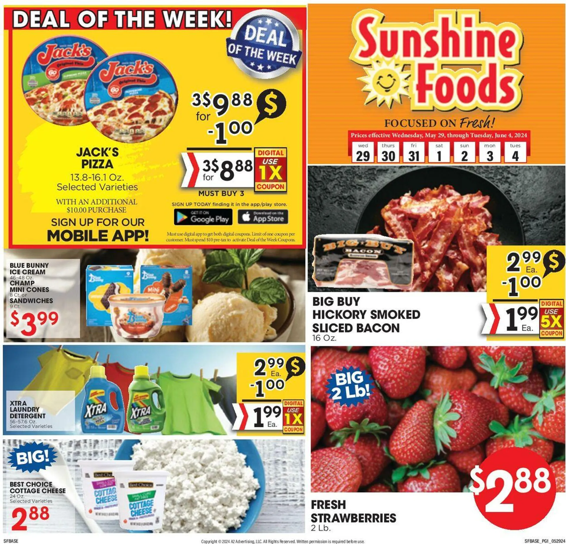 Weekly ad Sunshine Foods from May 29 to June 4 2024 - Page 1