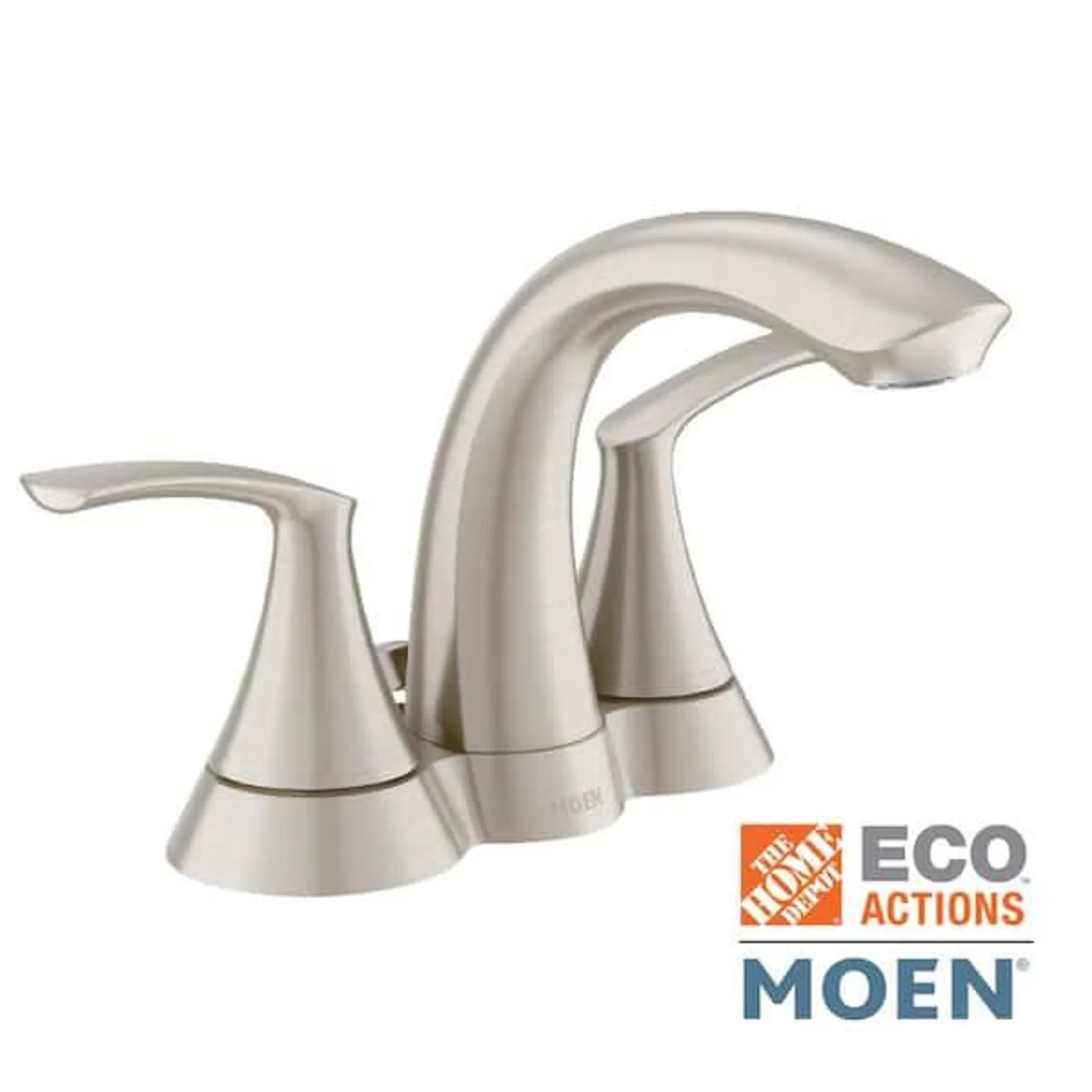 Darcy 4 in. Centerset 2-Handle Bathroom Faucet in Spot Resist Brushed Nickel