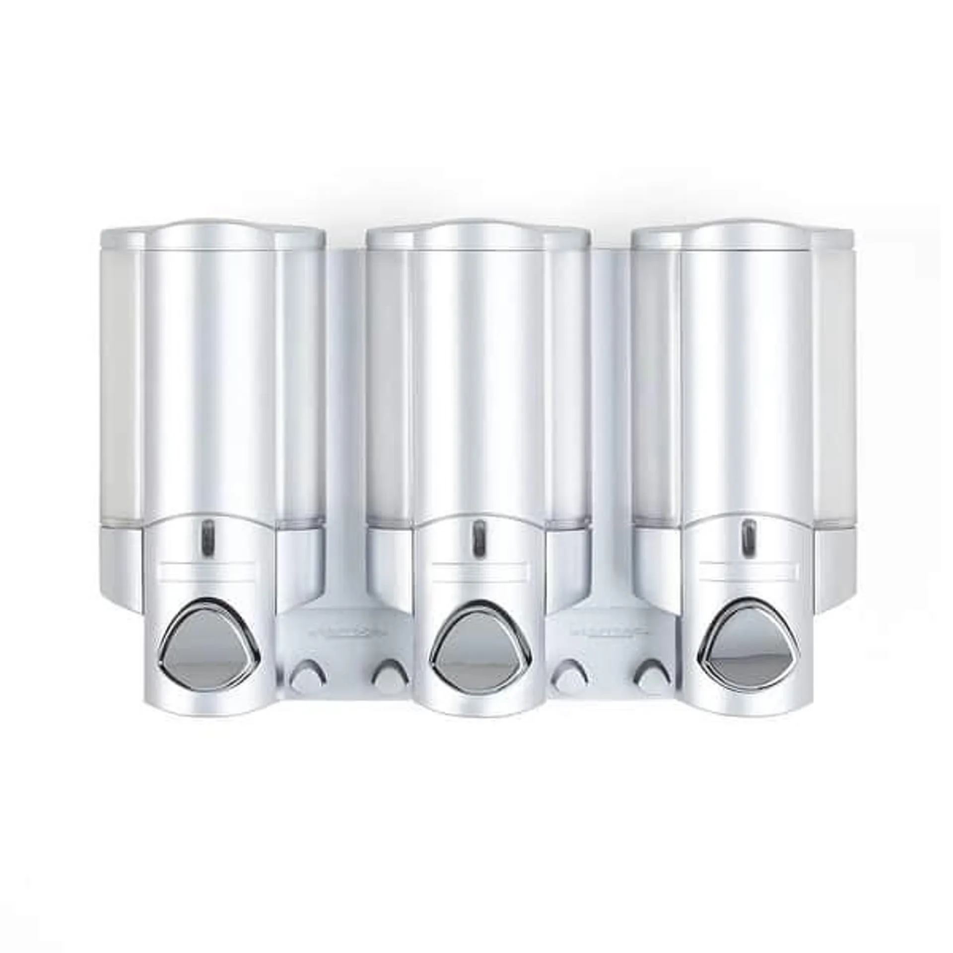 AVIVA Shower Dispenser 3 Chamber - Satin Silver