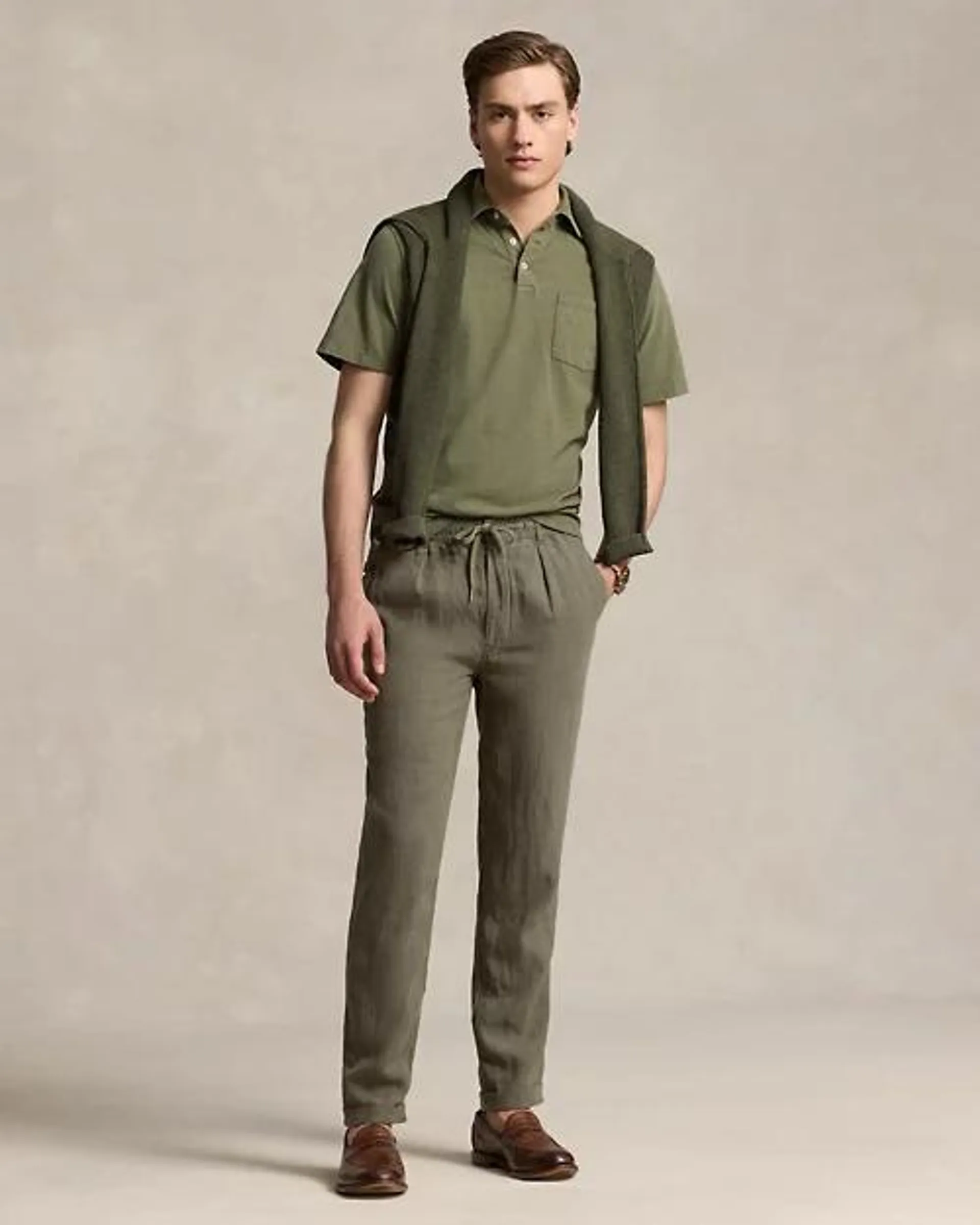 Polo Prepster Slim Tapered Linen Pant