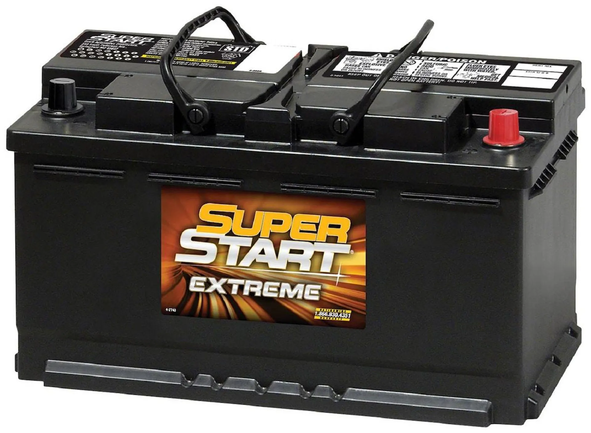 Super Start Extreme Standard Flooded Top Post Battery Group Size 49 H8 - 49EXT