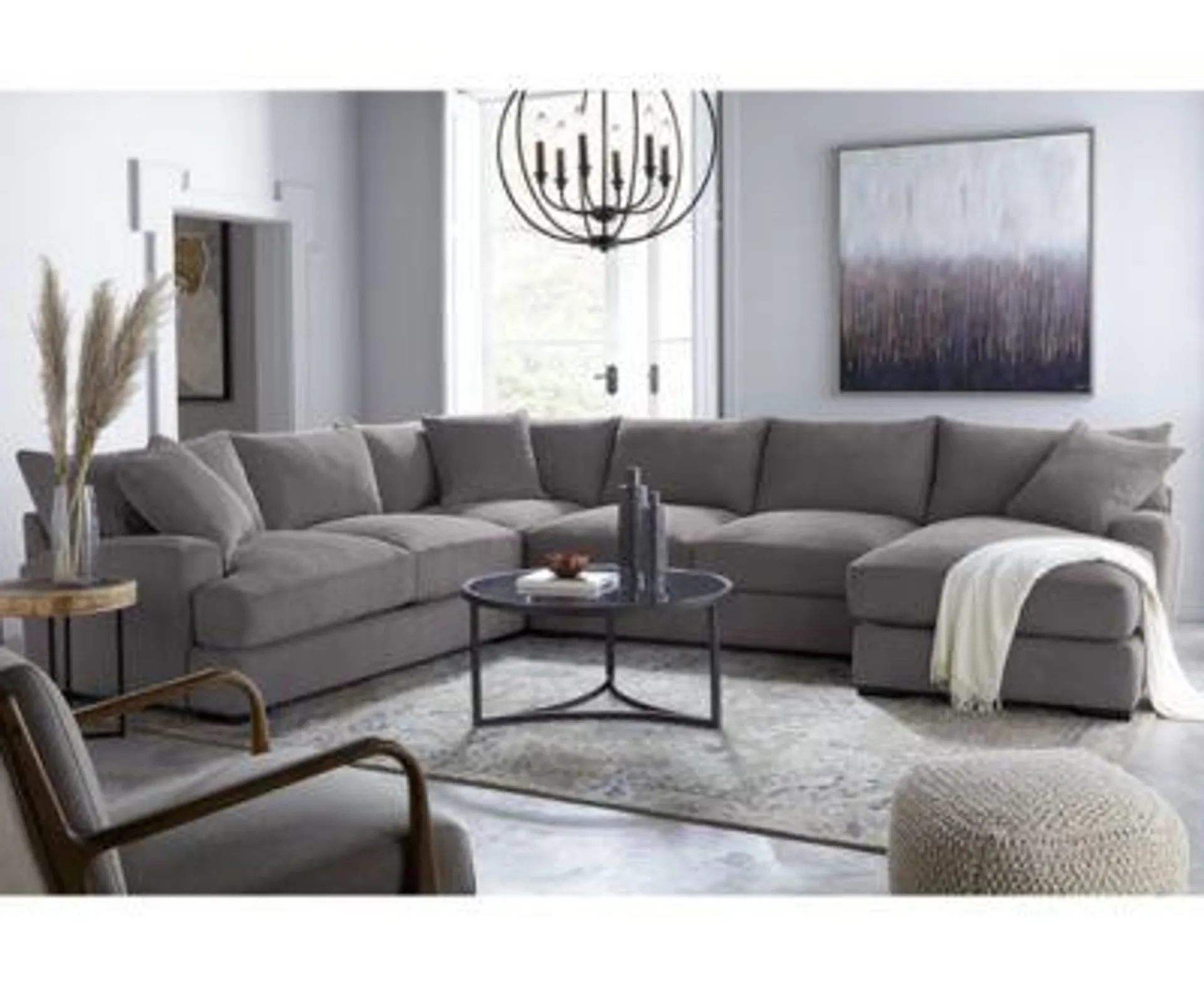 Rhyder Fabric Sectional Collection, Created for Macy's