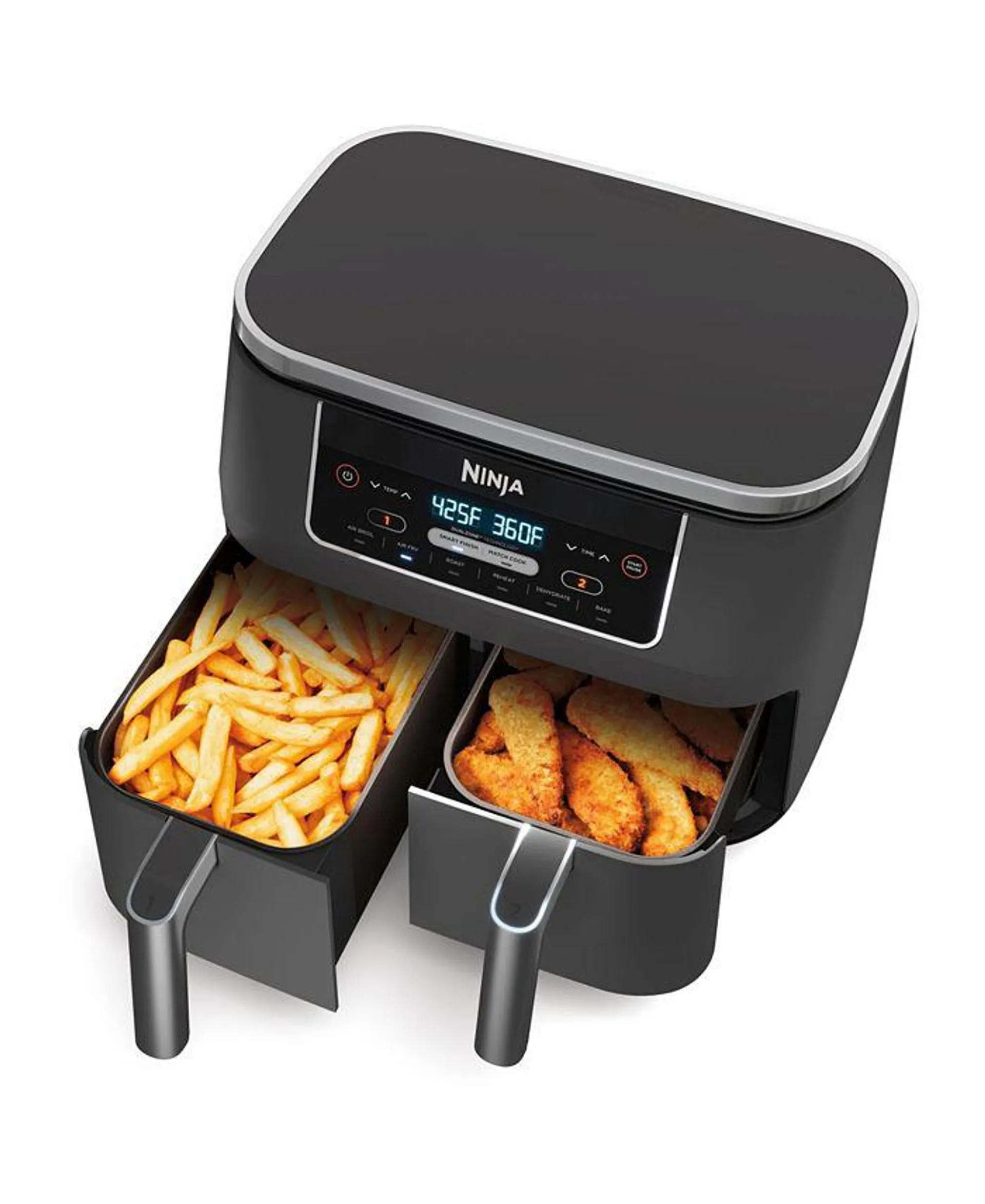 Foodi® DZ201 6-in-1 8 Qt. 2-Basket Air Fryer with DualZone™ Technology