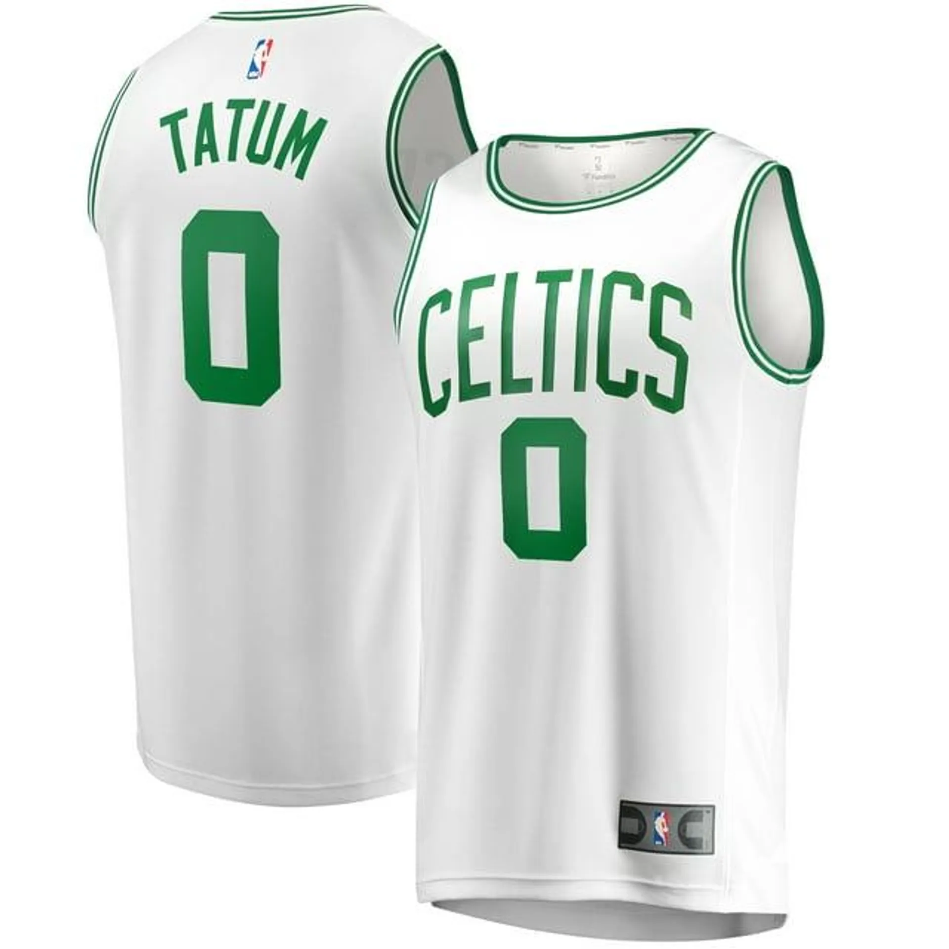 Men's Fanatics Jayson Tatum White Boston Celtics Fast Break Replica Away Jersey - Association Edition