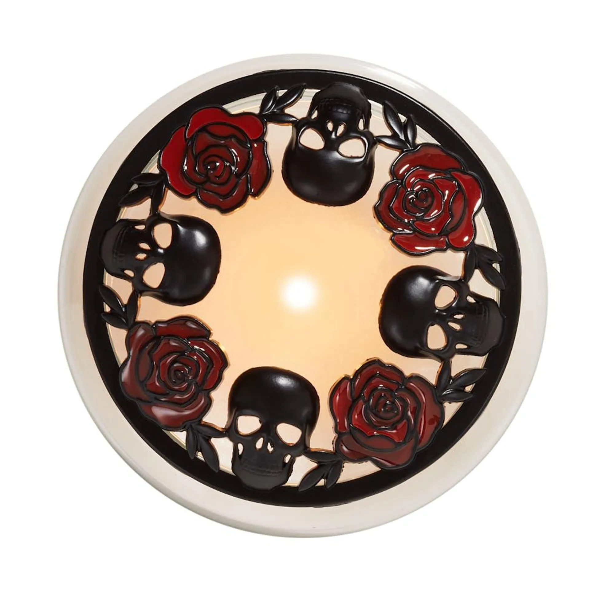 Phantasmagoria Skulls & Roses Metal Topper