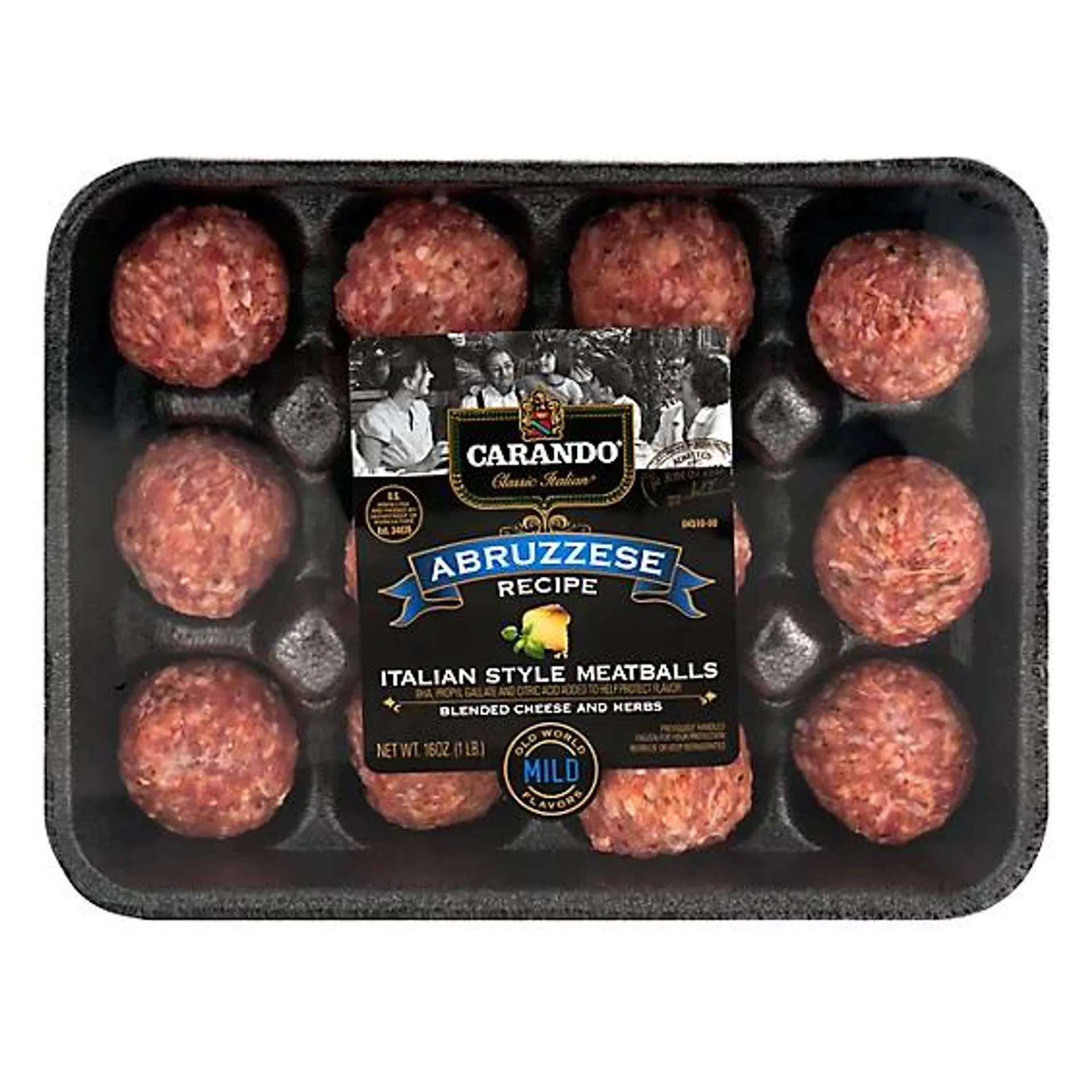 Carando Abruzzese Italian Meatballs - 16 Oz